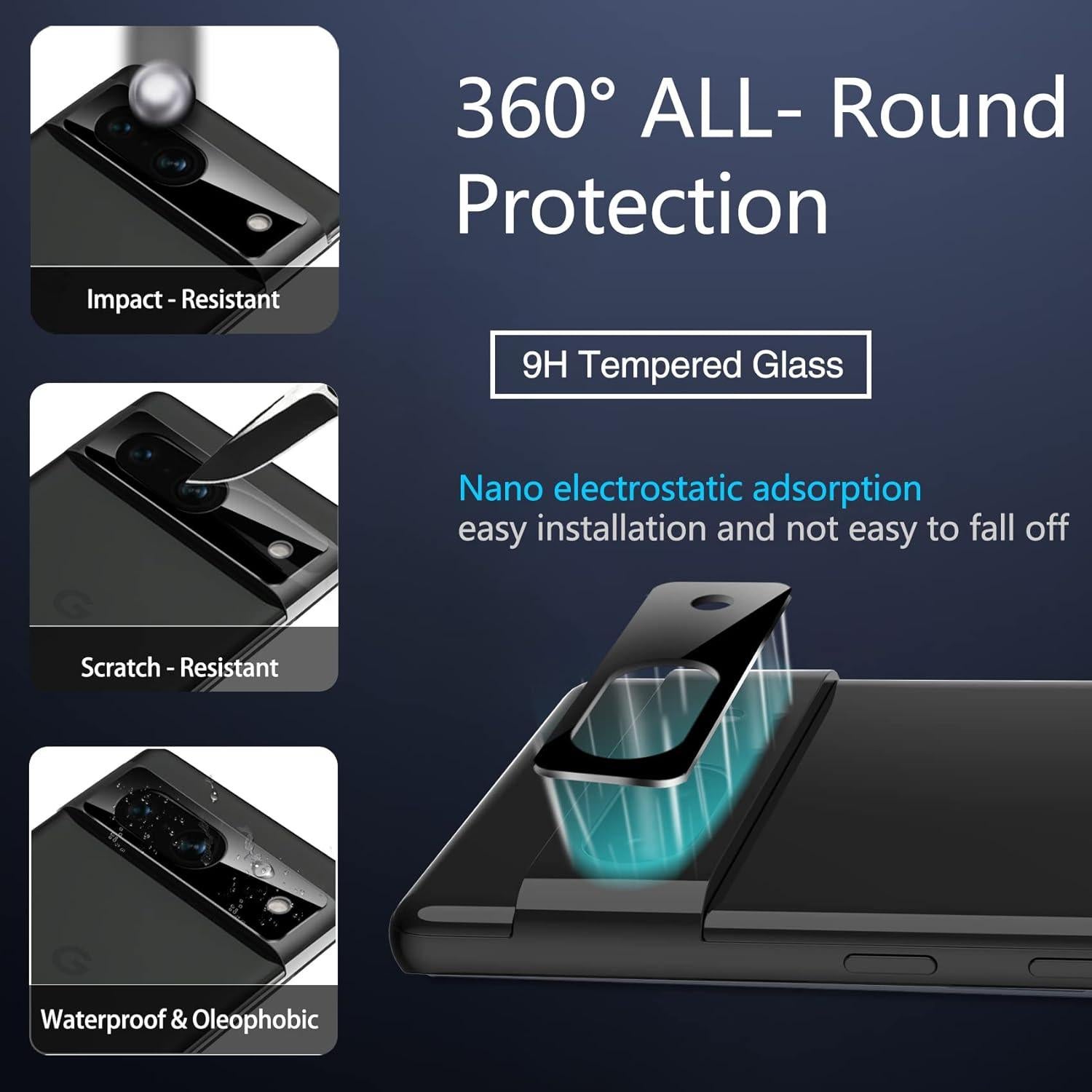 Protector de Pantalla y Lente IMBZBK para Google Pixel 7a - 4+4