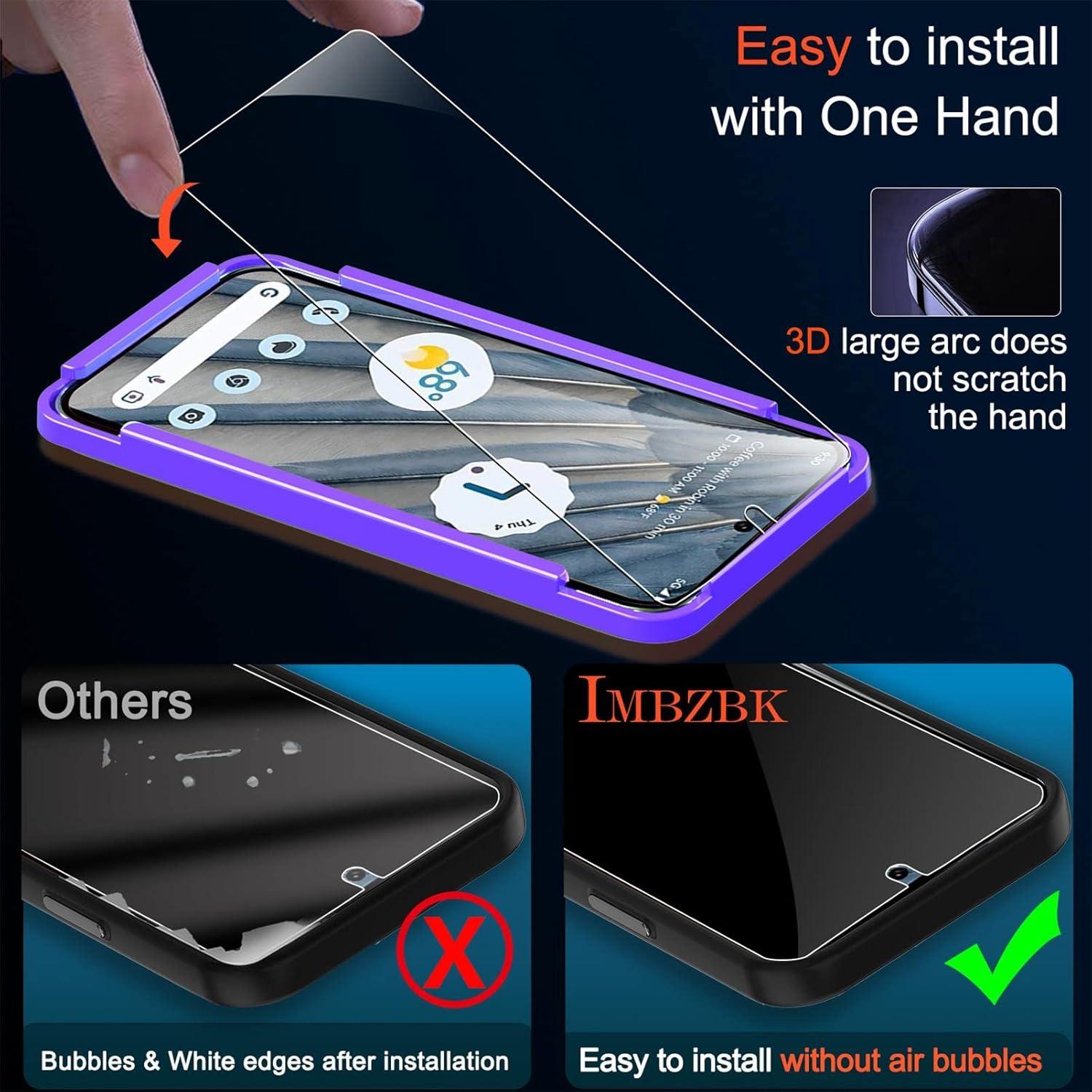 Protector de Pantalla y Lente IMBZBK para Google Pixel 7a - 4+4