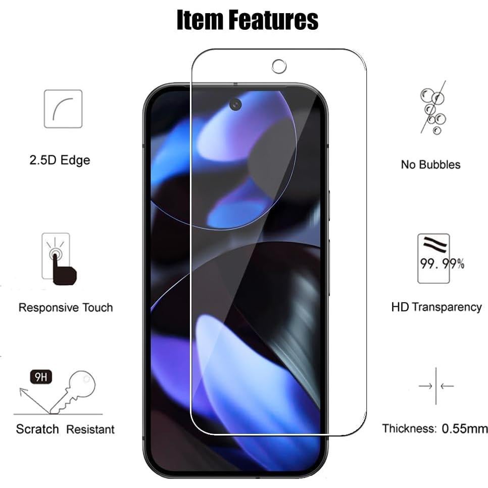 Protector de Pantalla y Lente para Google Pixel 9 - UZWZW - 3+3