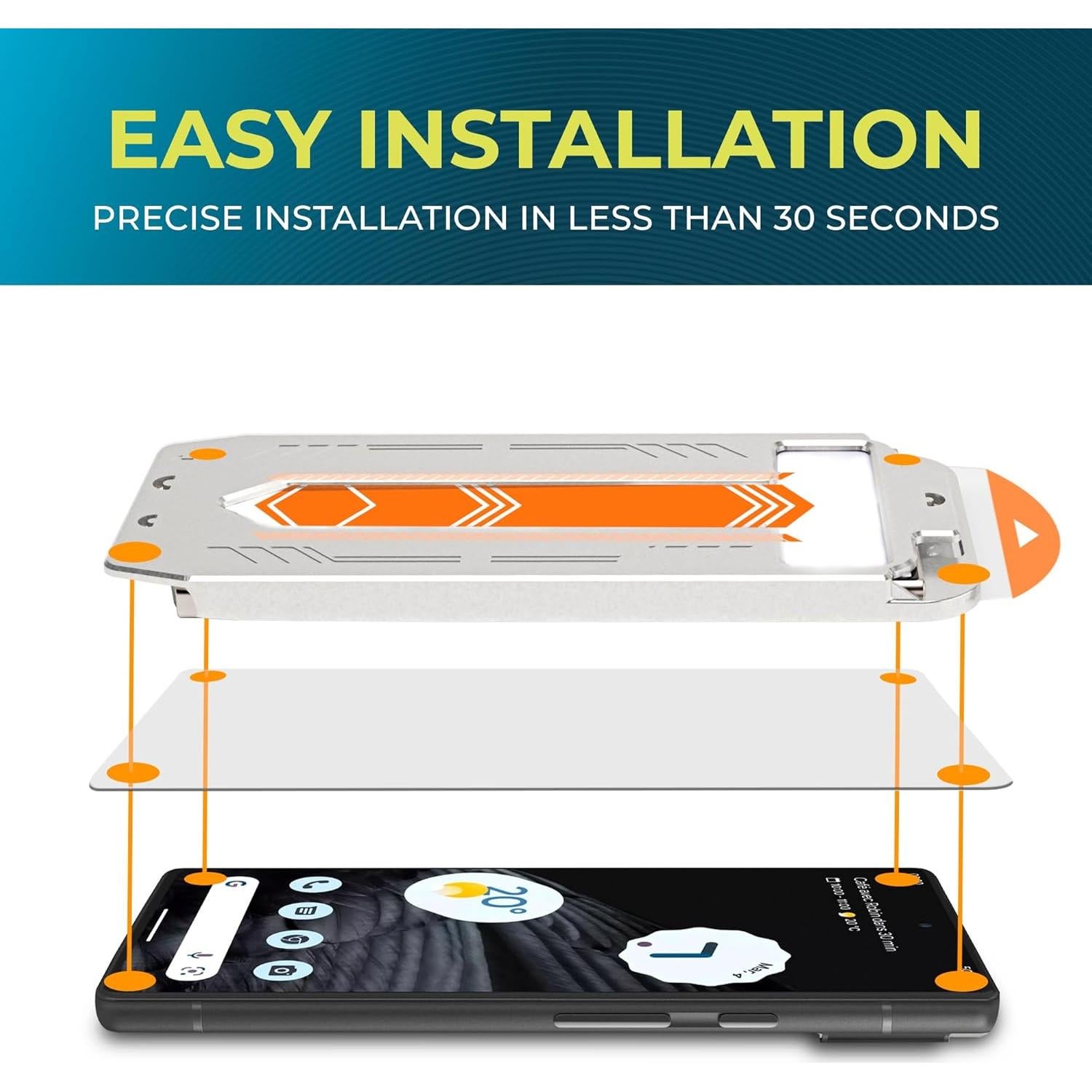 Protector de Pantalla Vidrio Templado Power Theory Google Pixel 8 Pro