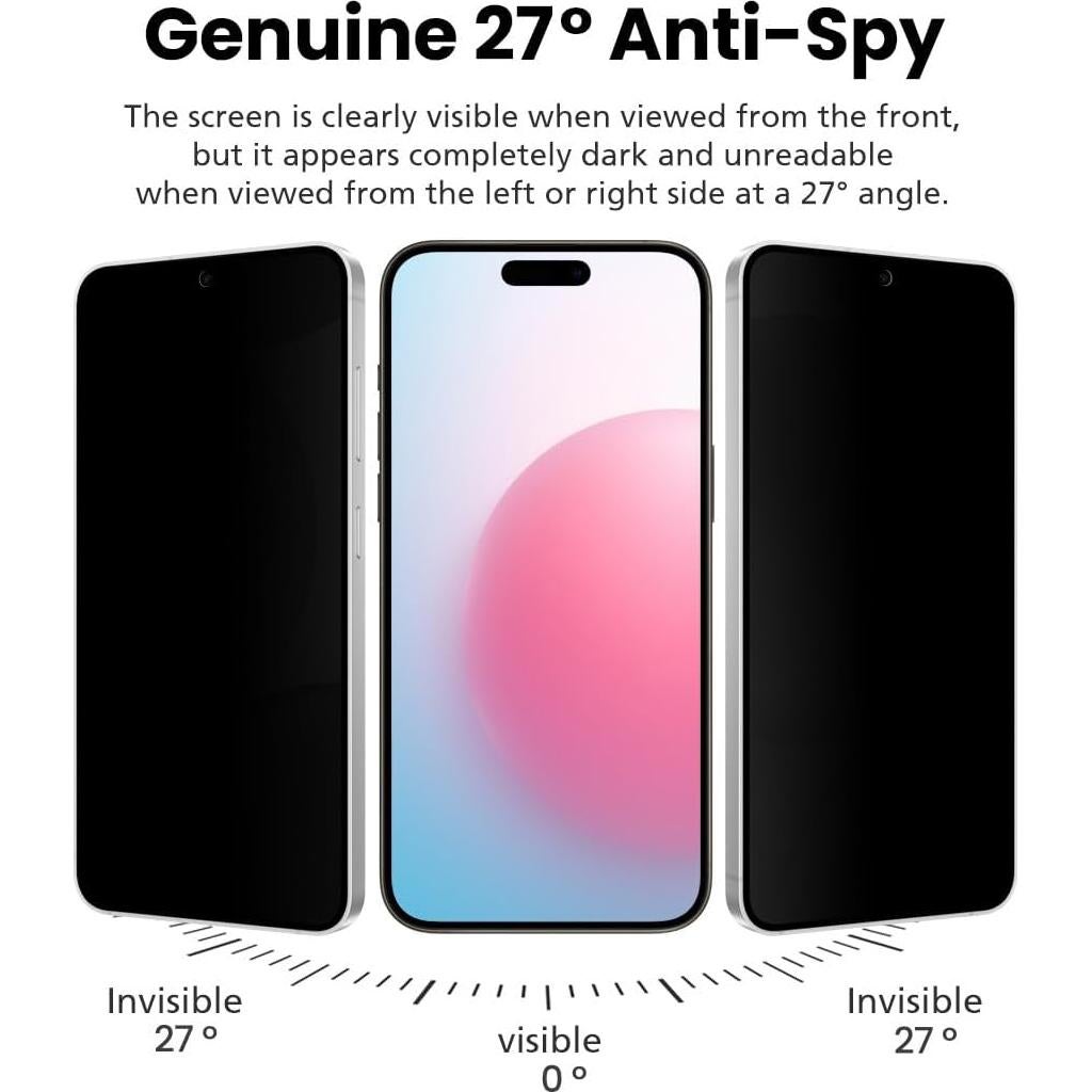 Protector de Pantalla Privado DIACUBE para Google Pixel 9 Pro XL - 2 Pack