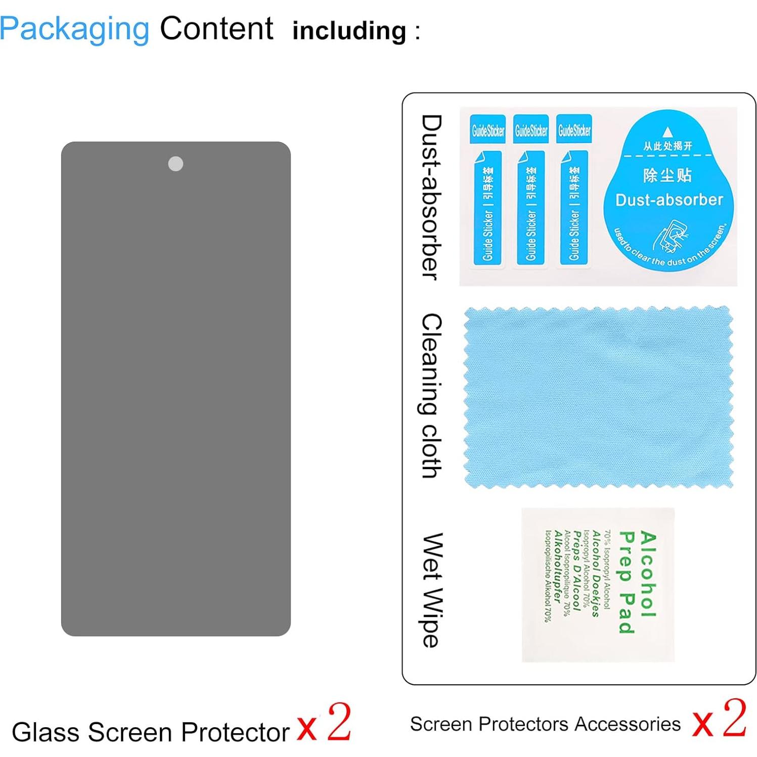 Protector de Pantalla Privado Vidrio Templado Lokyoo para Google Pixel 6A