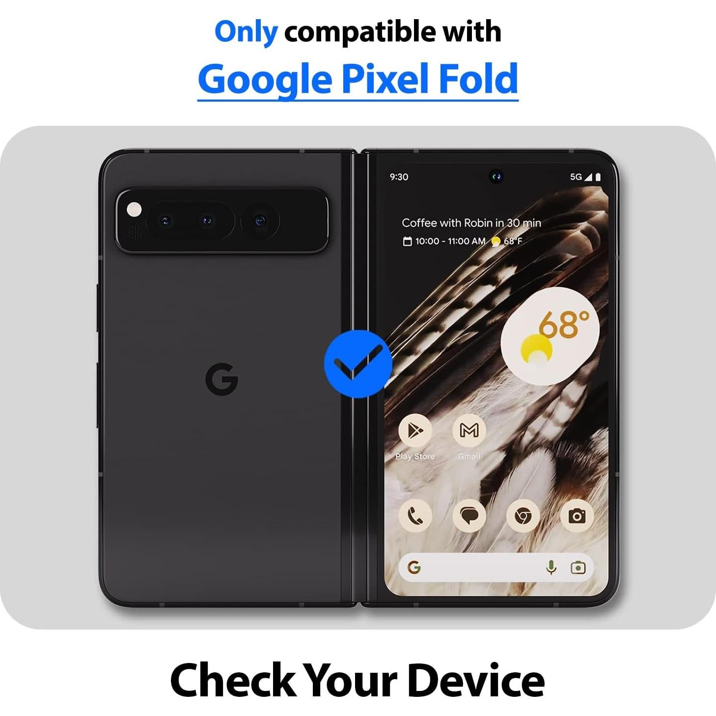 Protector de Pantalla Whitestone para Google Pixel Fold - 6 Piezas