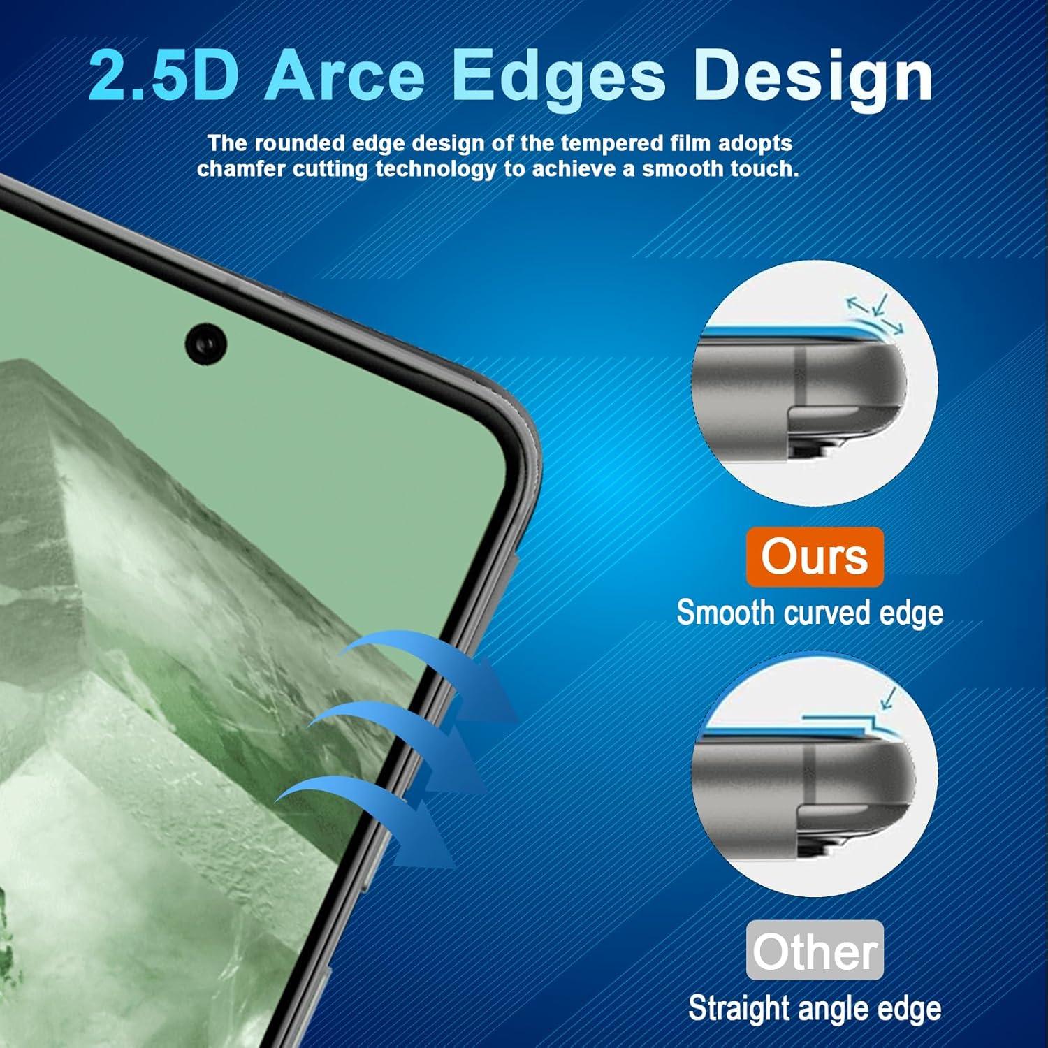 Protector de Pantalla Privado Vidrio Templado Pixel 8 5G - 2 Piezas