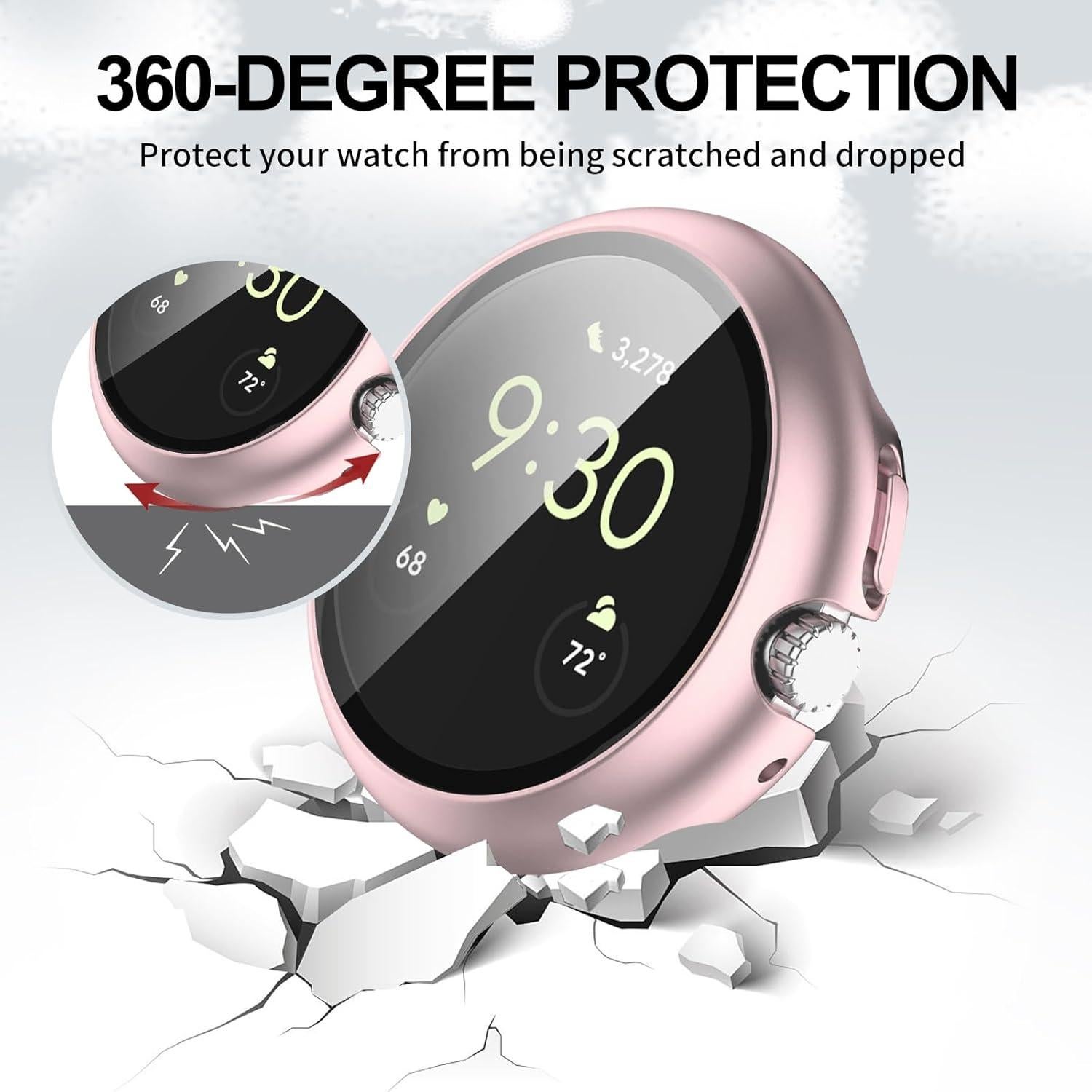 Protector de Pantalla y Parachoques Google Pixel Watch 2/1 41mm