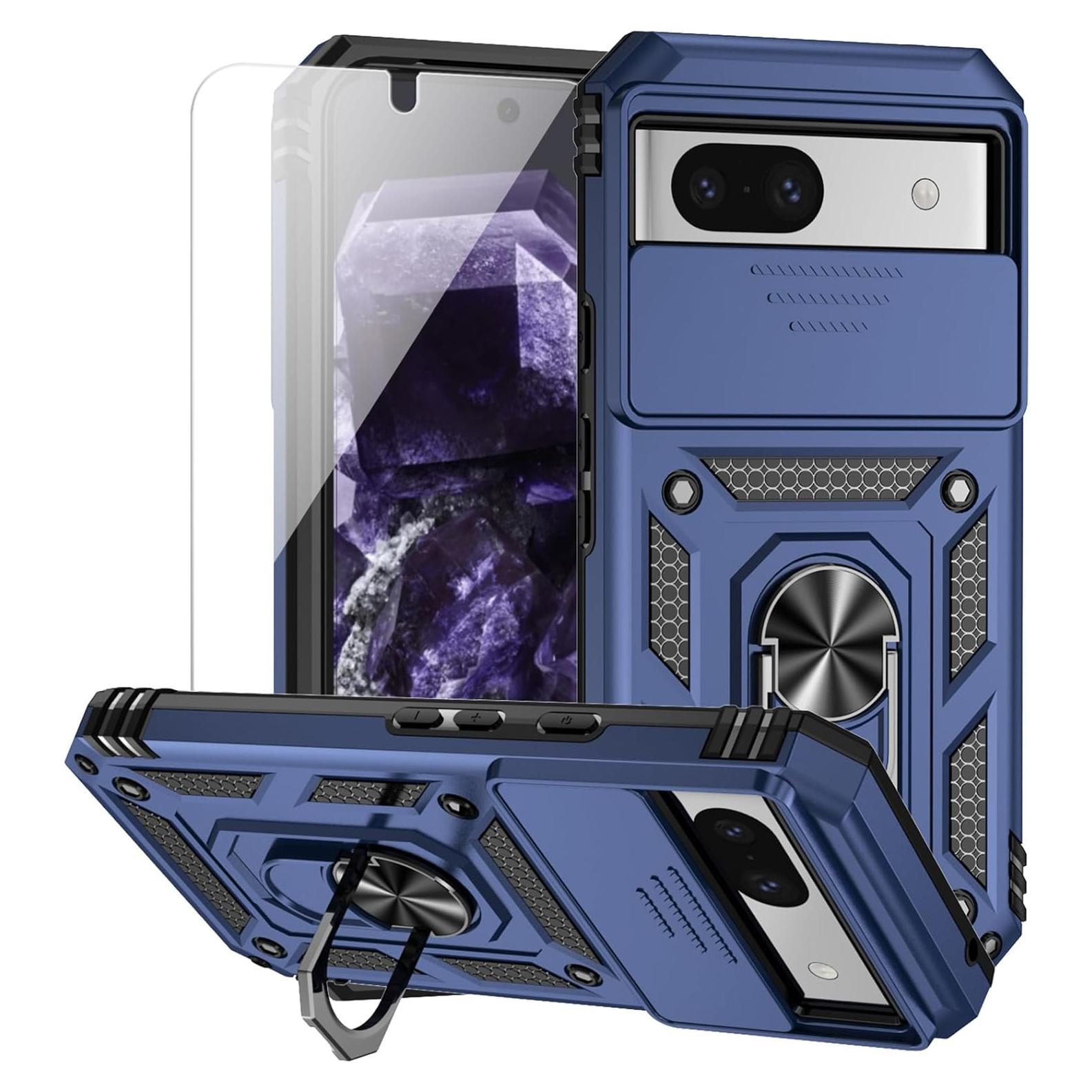 Funda protectora Google Pixel 8A 2024 con soporte y cámara