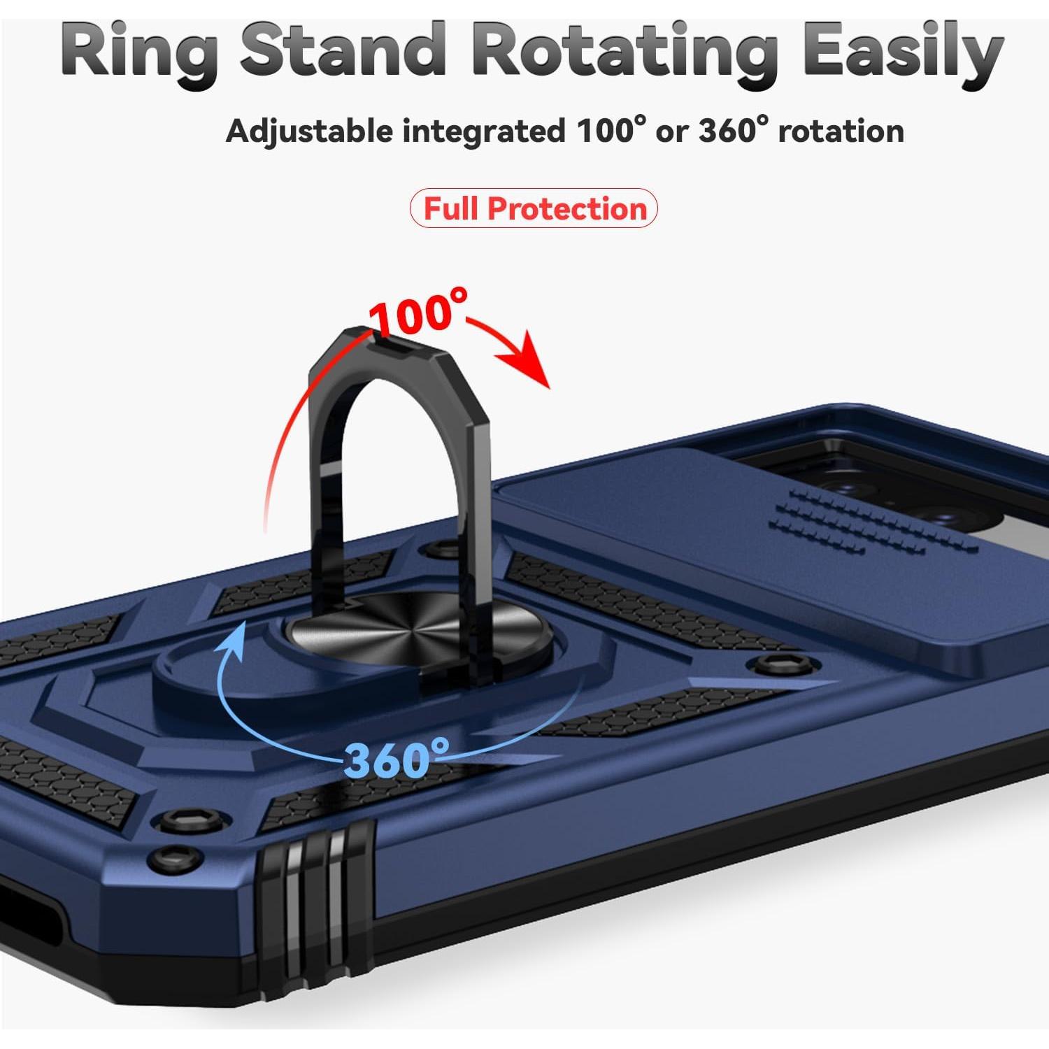 Funda protectora Google Pixel 8A 2024 con soporte y cámara