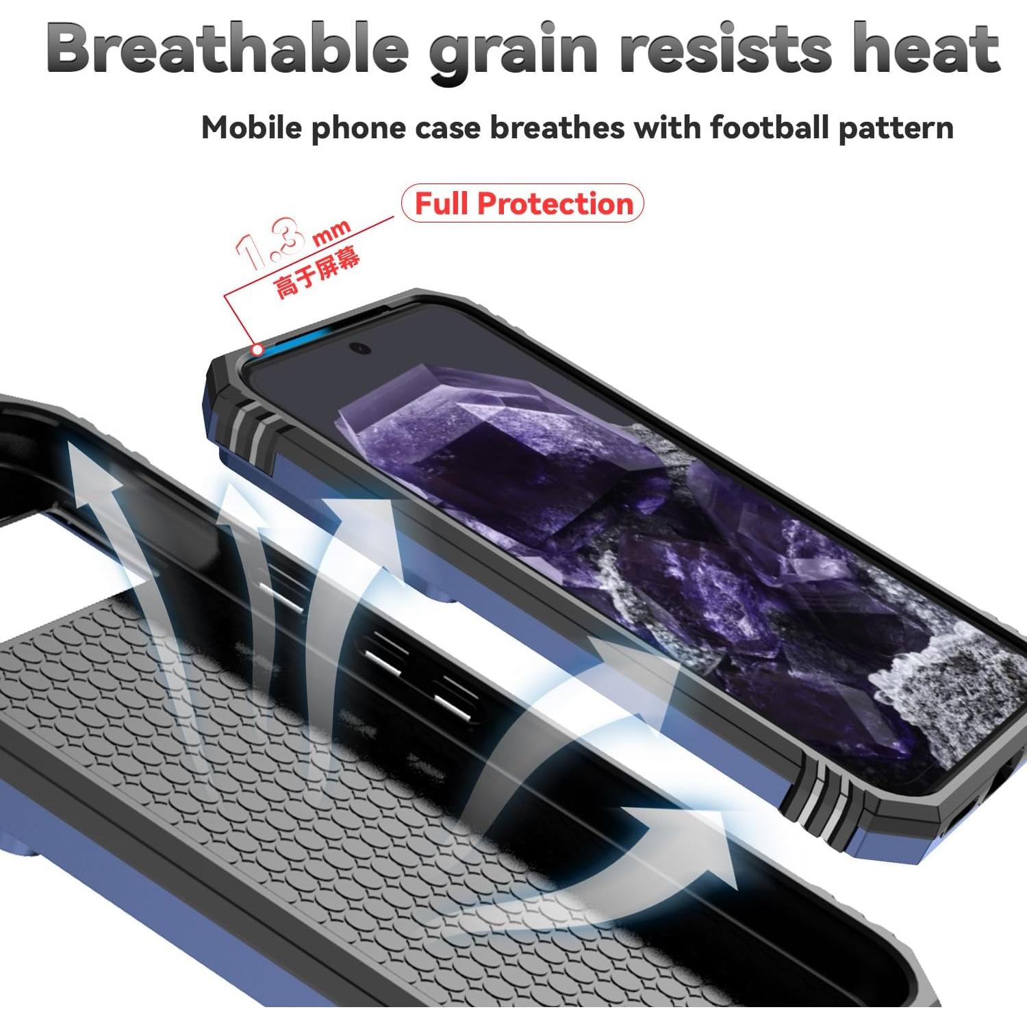 Funda protectora Google Pixel 8A 2024 con soporte y cámara