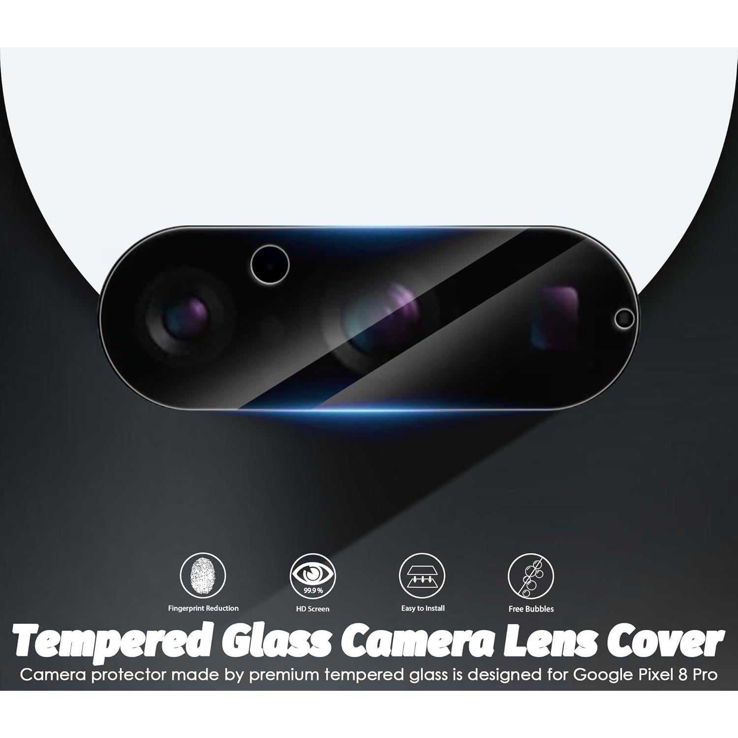 Protector de Lente de Cámara Orzero para Google Pixel 8 Pro 6.7"