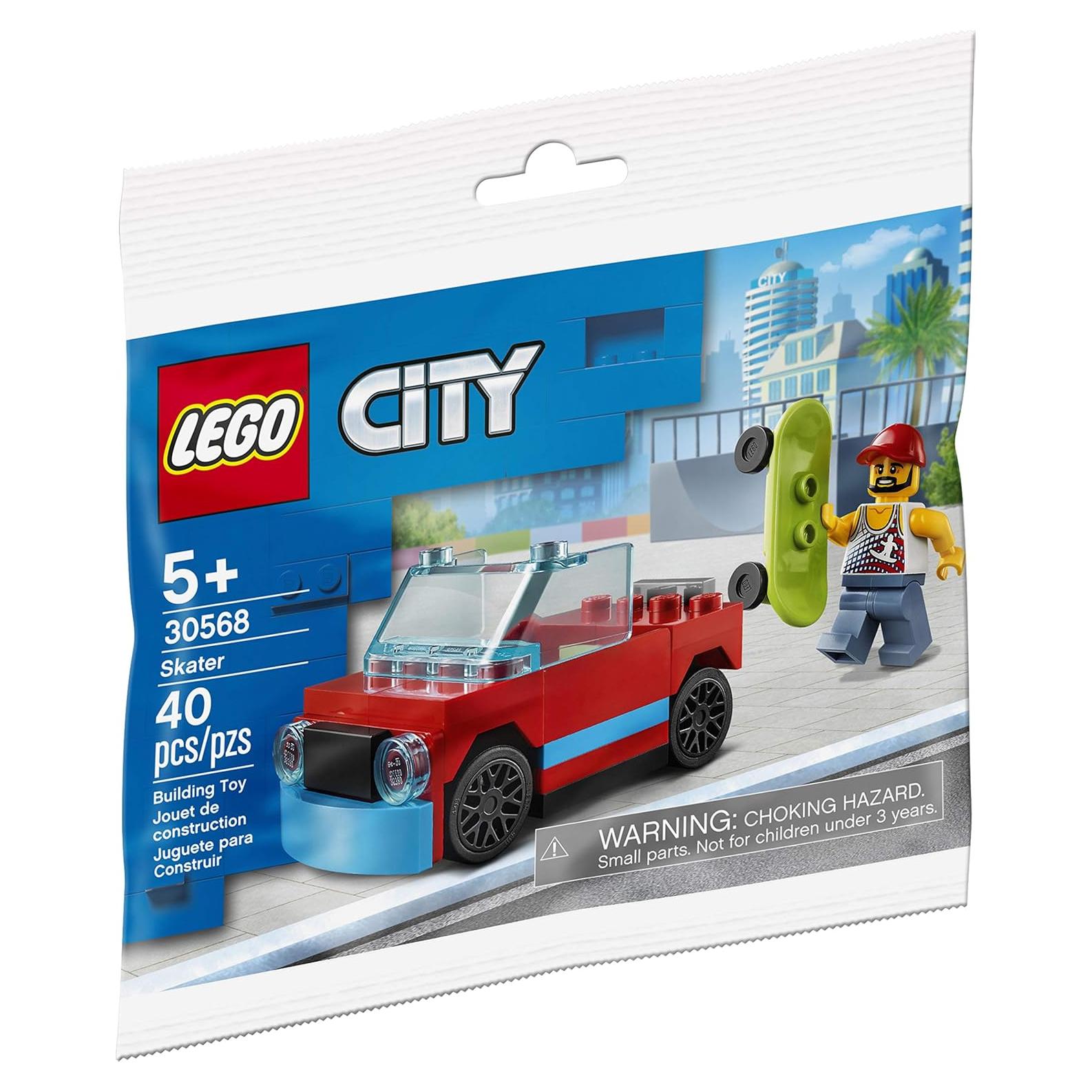 LEGO City Skater 30568 Minifigura y Coche Eléctrico