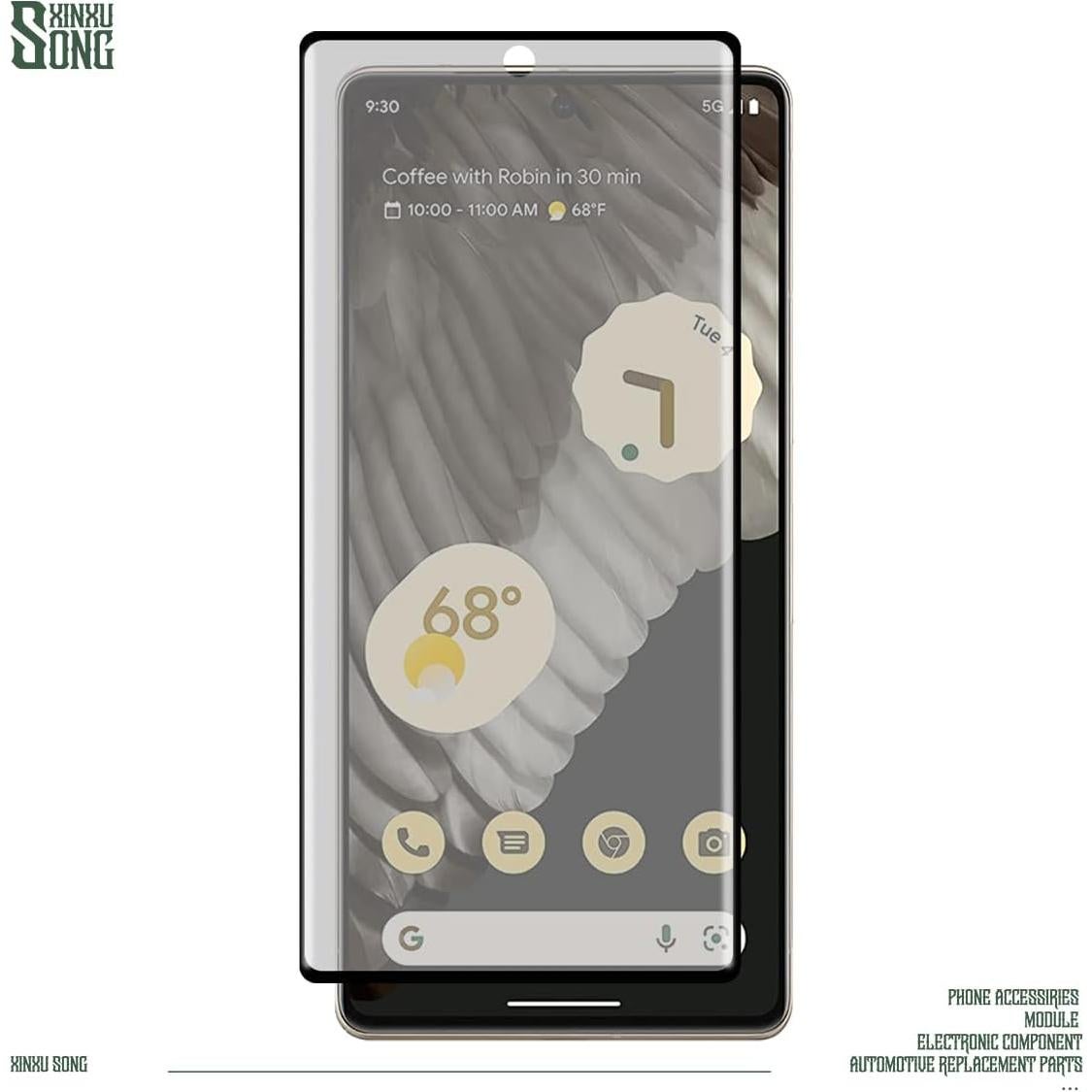 Protector de Pantalla Privado XINXUSONG para Pixel 7 Pro 5G - 2 Pcs