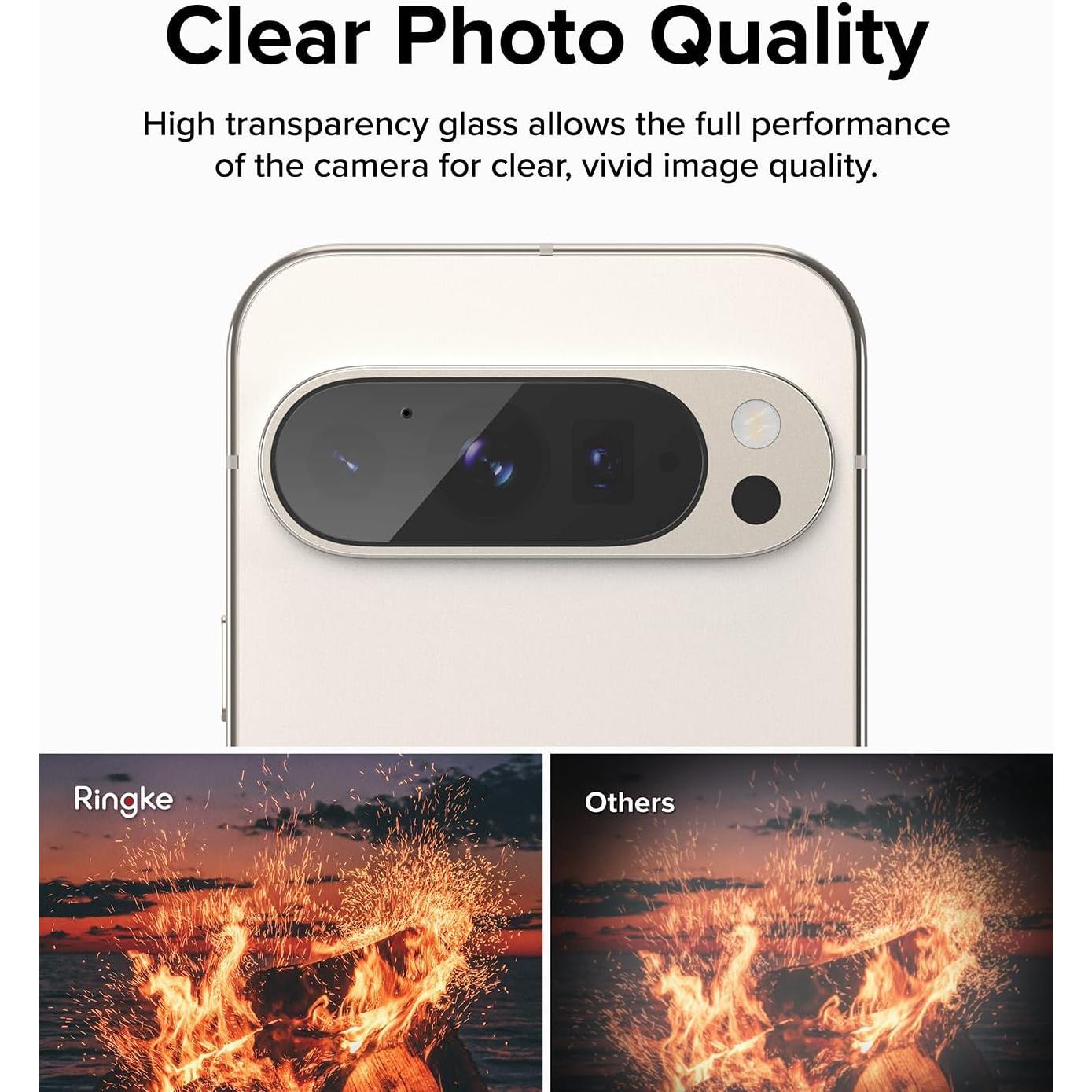 Protector de Lente de Cámara Ringke para Google Pixel 9 Pro - Vidrio Templado