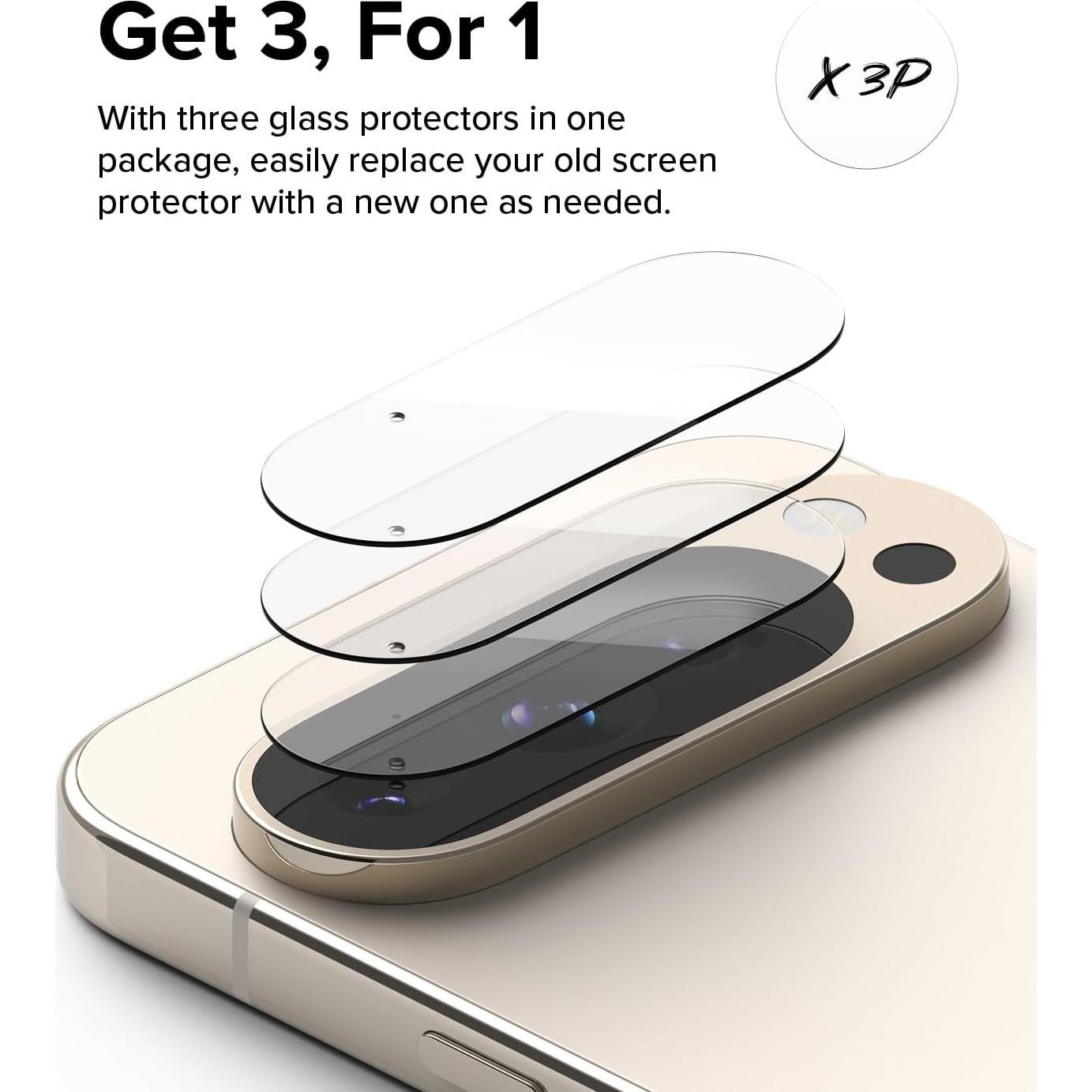 Protector de Lente de Cámara Ringke para Google Pixel 9 Pro - Vidrio Templado