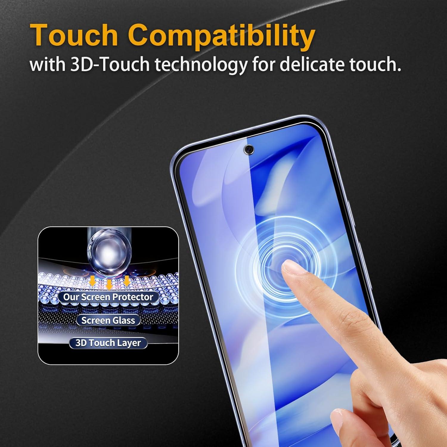 Paquete 3 Protectores Pantalla Vidrio Templado Nixinioo Google Pixel 9A