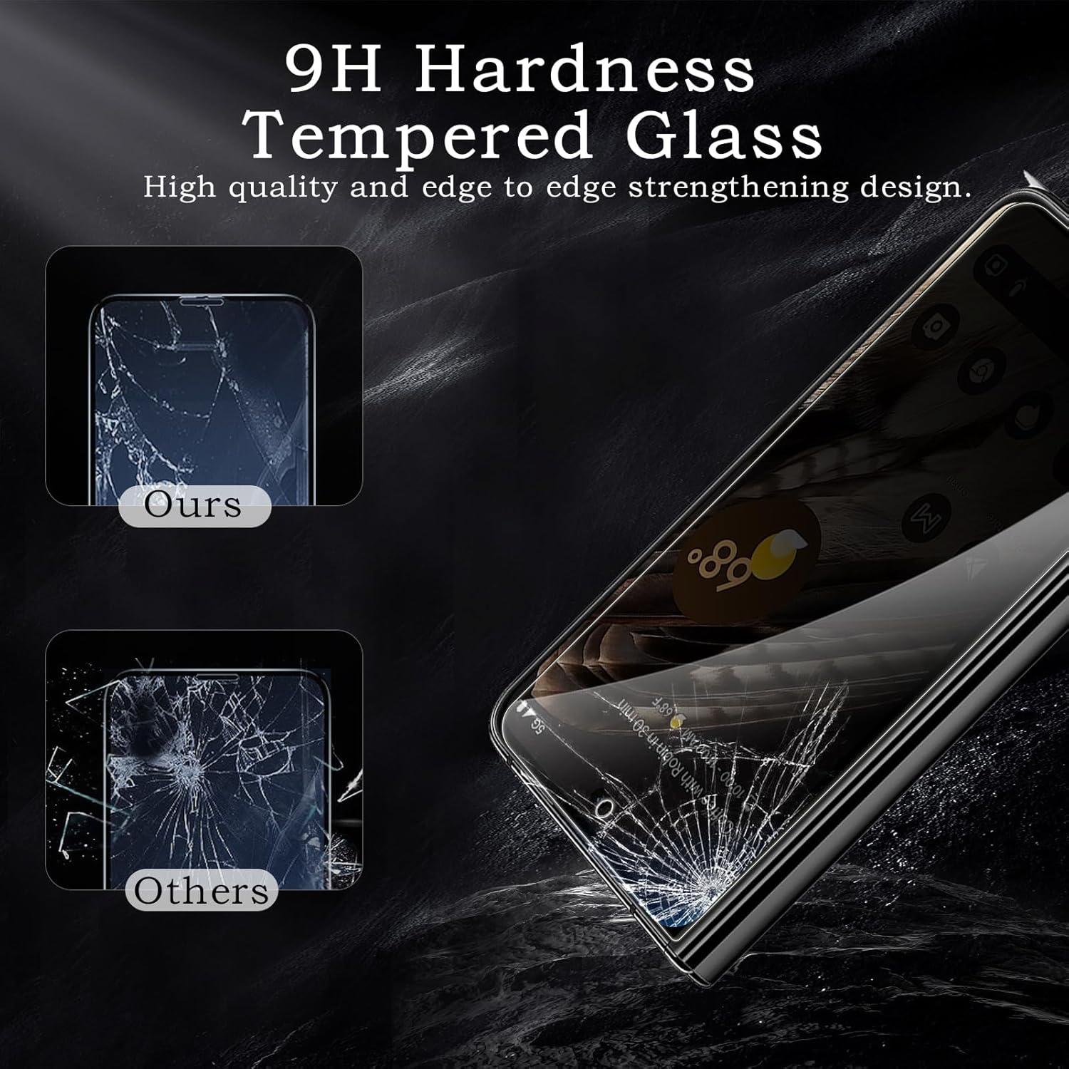 Protector de Pantalla Privado Vidrio Templado AYWLPP para Google Pixel Fold 5G - 3 Paquetes