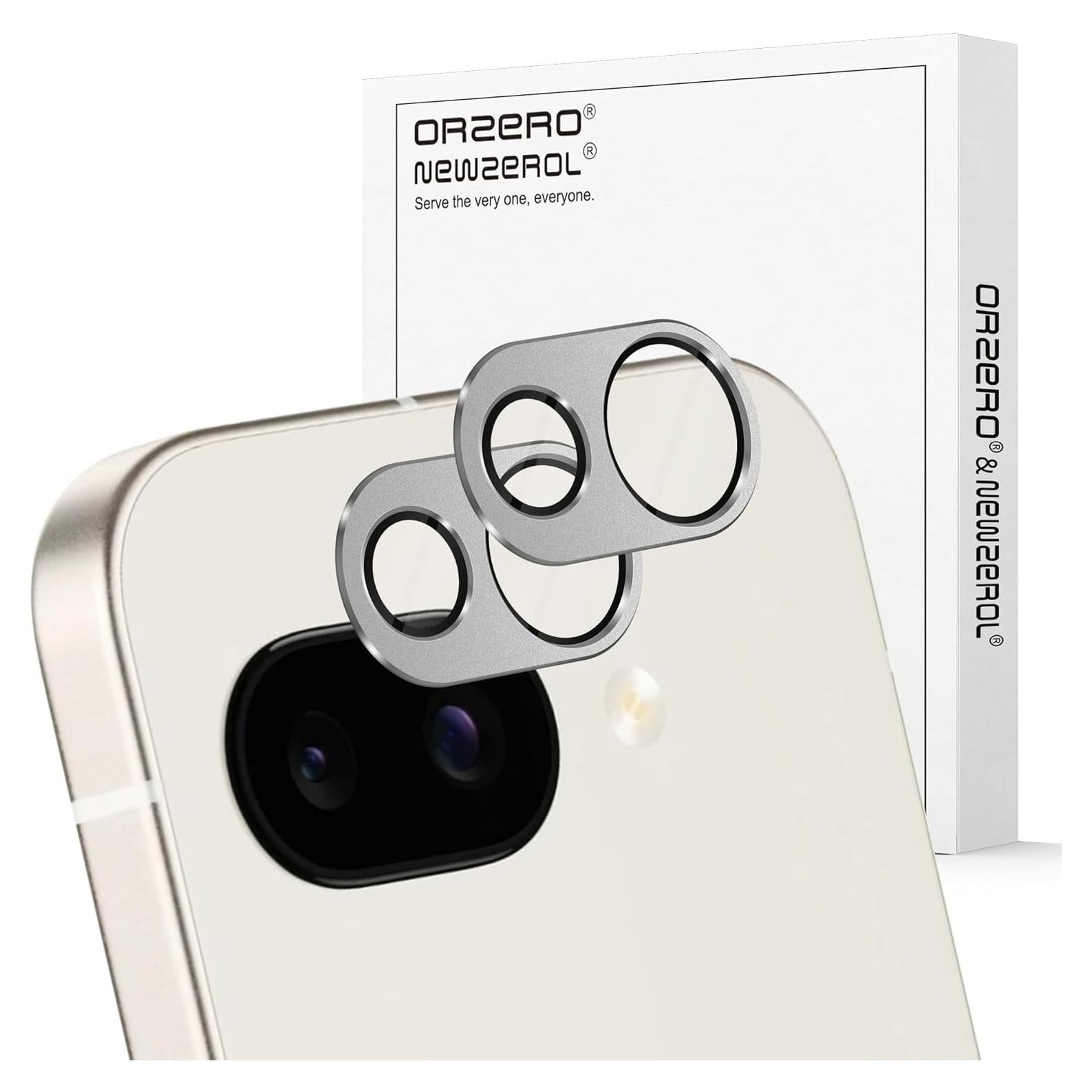 Protector de Lente de Cámara Orzero para Google Pixel 9a - Metal y Vidrio Premium