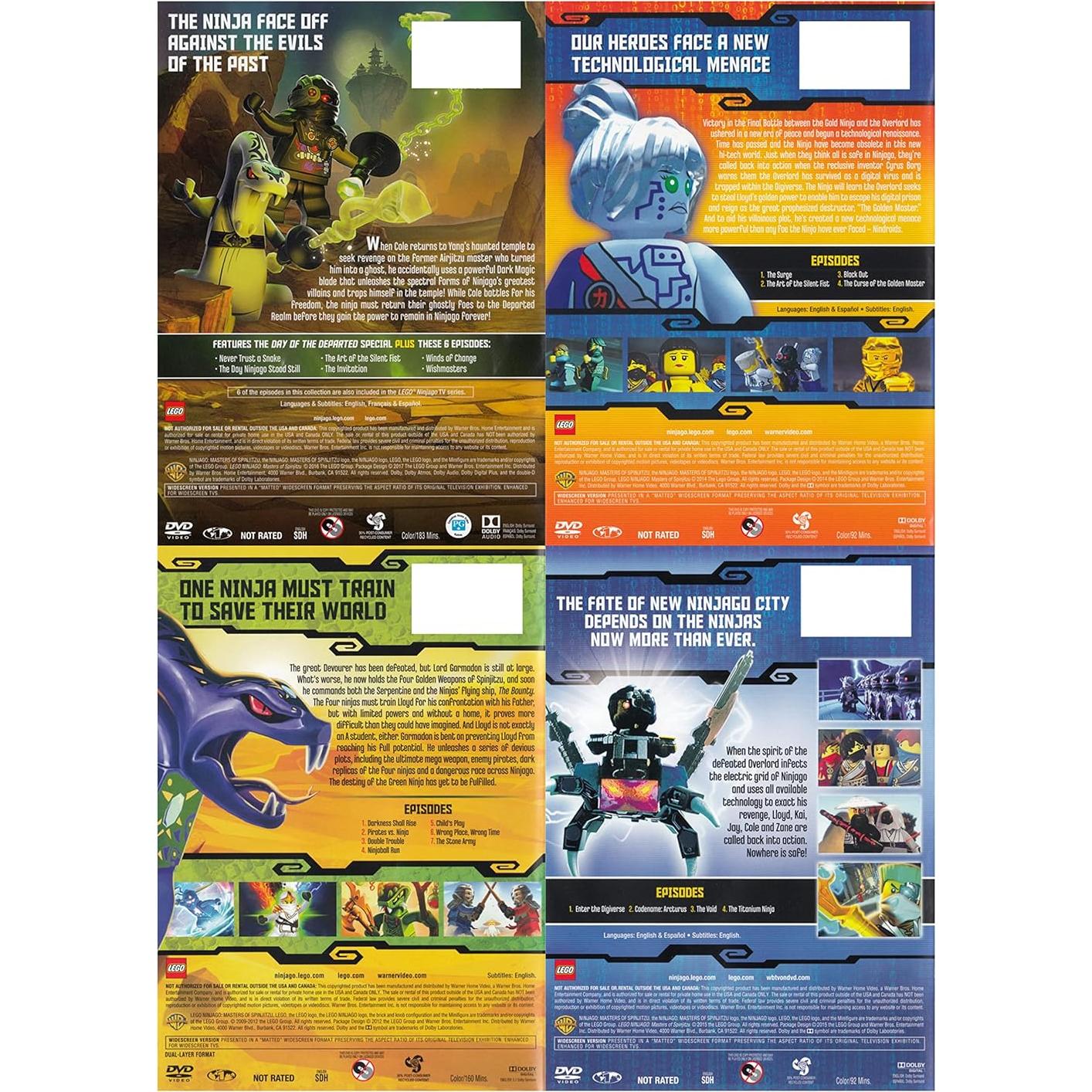 Colección DVD LEGO Ninjago 2 Discos - No Clasificado