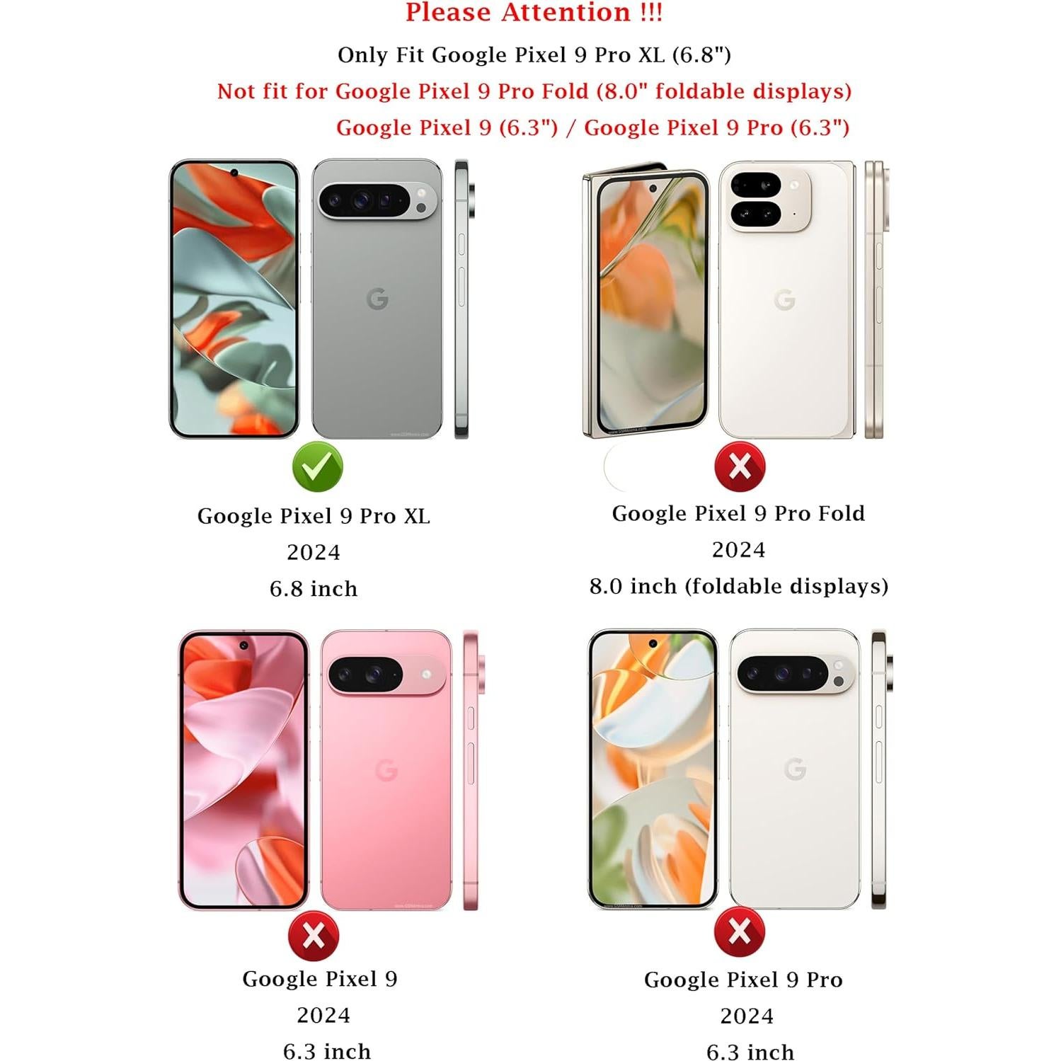 Funda protectora Google Pixel 9 Pro XL con soporte y cámara