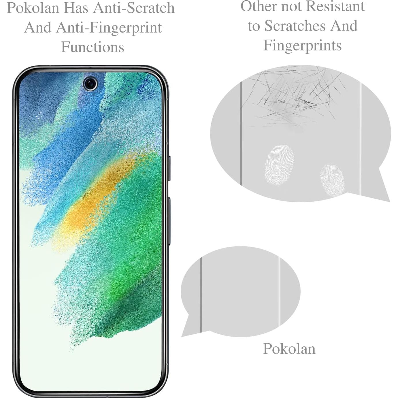Protector de Pantalla Privado Pokolan para Google Pixel 9 Pro - 3 Pack Vidrio Templado