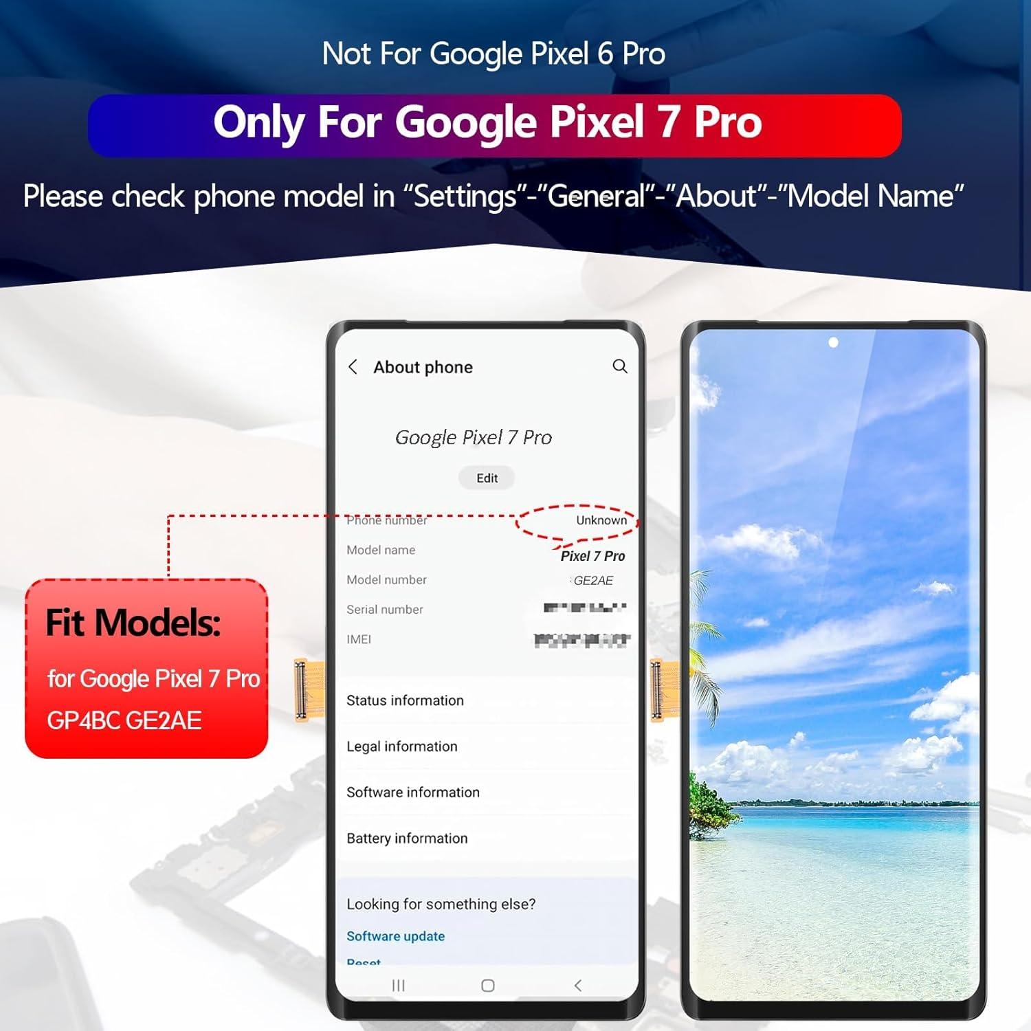 Reemplazo Pantalla LCD YWLRONG para Google Pixel 7 Pro