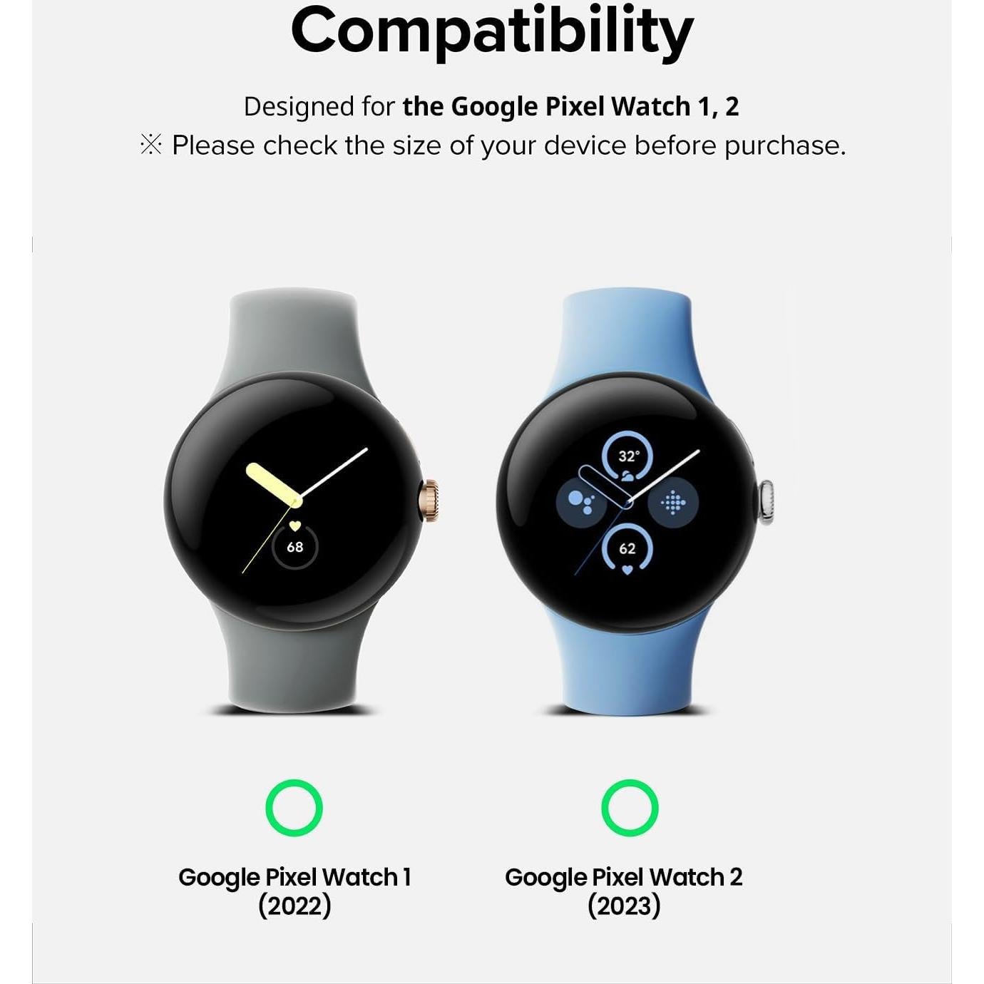 Protector de Pantalla Ringke Dual Easy Film para Google Pixel Watch 2