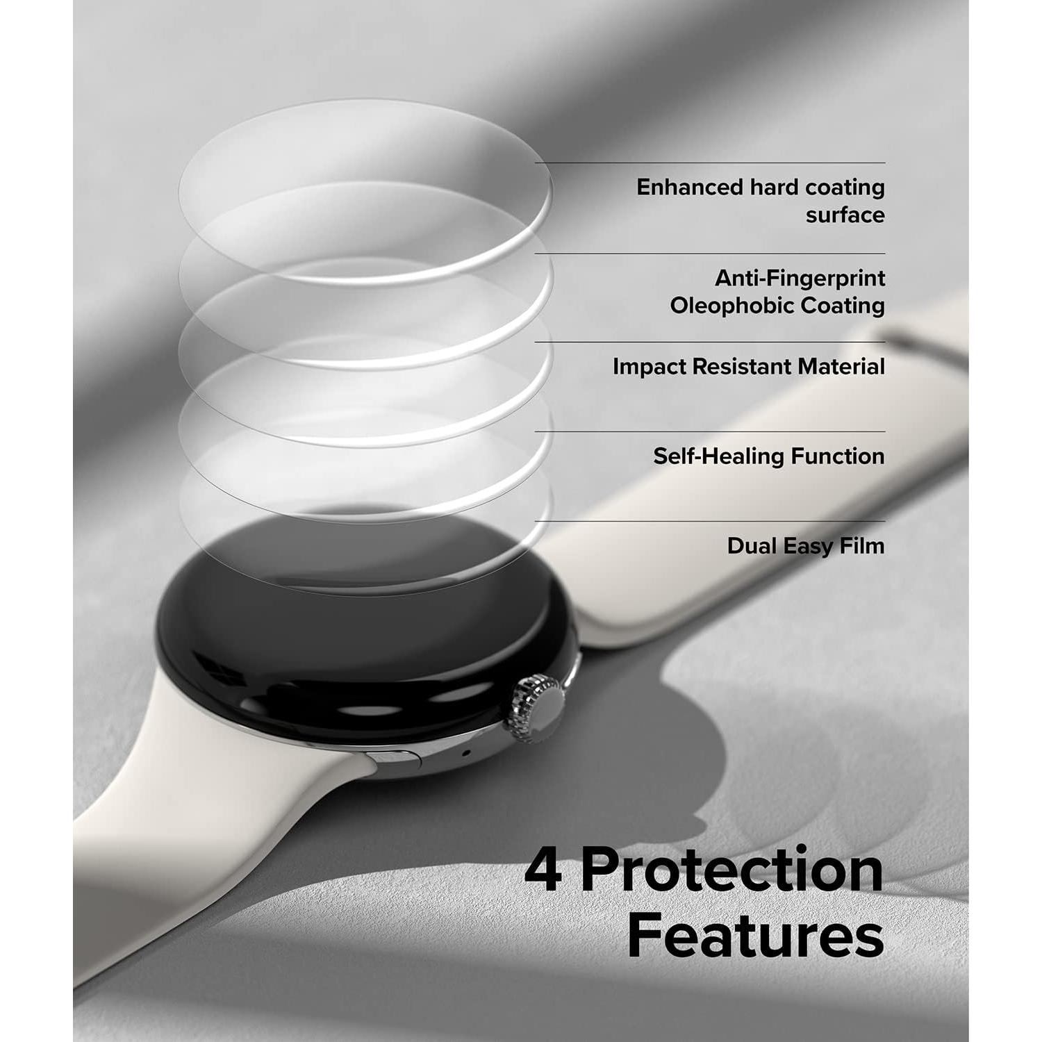 Protector de Pantalla Ringke Dual Easy Film para Google Pixel Watch 2