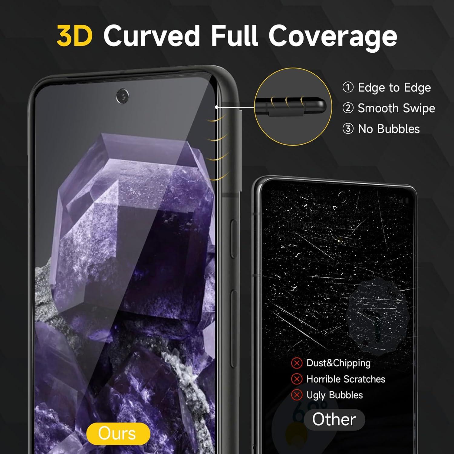 Protector de Pantalla Privado YWXTW para Google Pixel 8 - 2 Pack