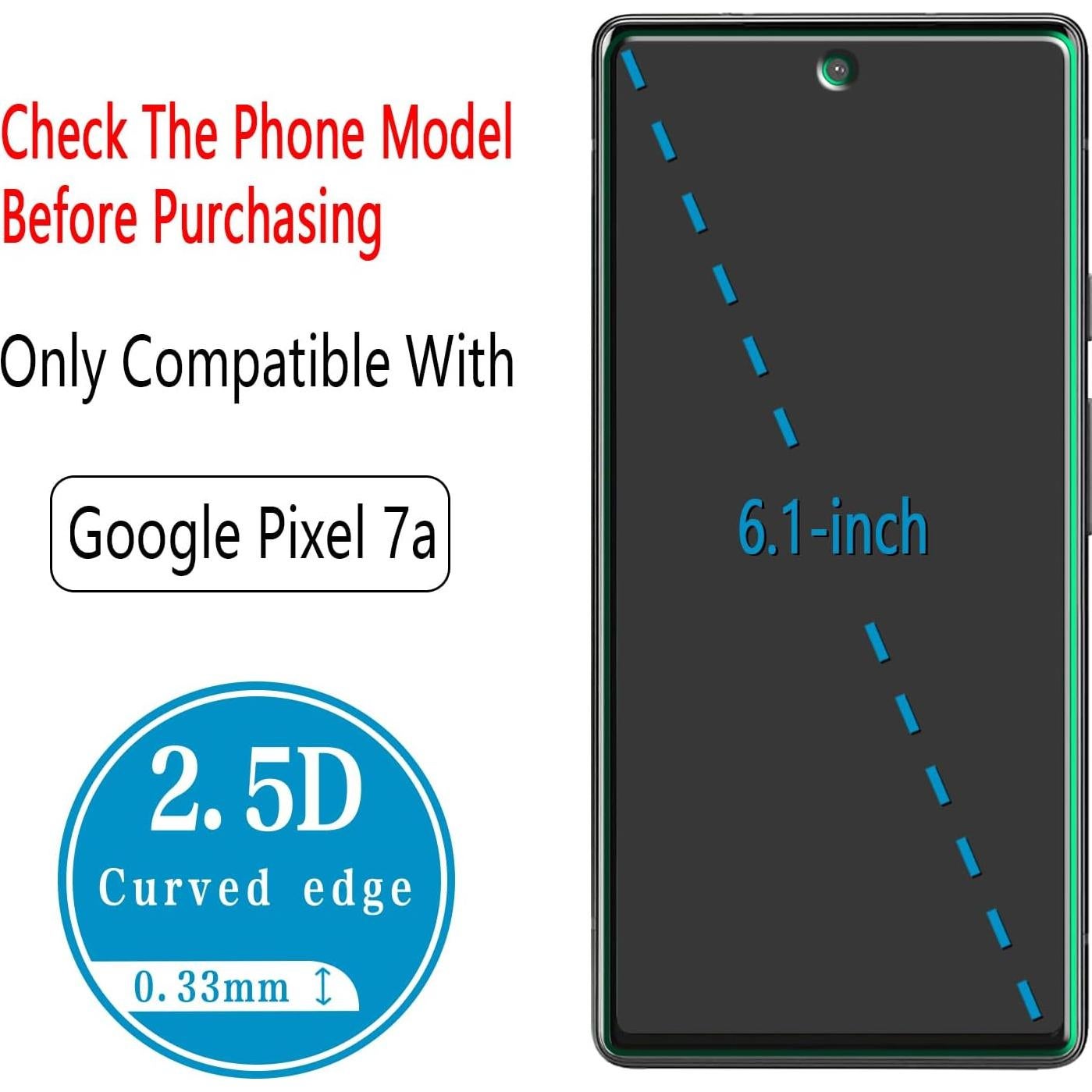 Protector de Pantalla Vidrio Templado Bencuku para Google Pixel 7A