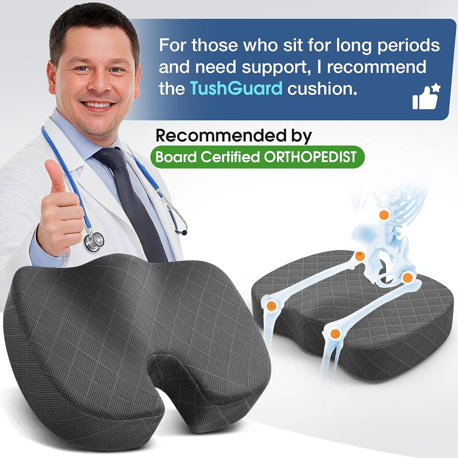 Cojín TushGuard Grande - Espuma Viscoelástica para Silla