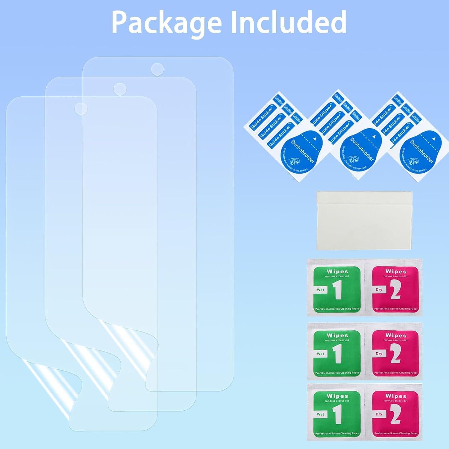 Protector de Pantalla TPU LOOKSEVEN para Google Pixel 6A - 3 Piezas