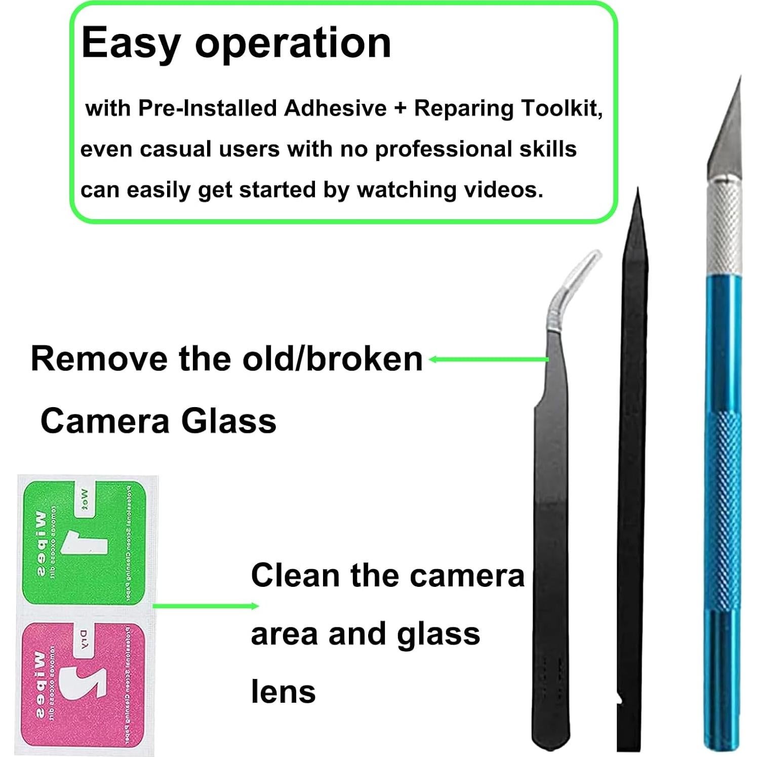 Cristal de Lente de Cámara Trasera Google Pixel 7 Pro con Adhesivo