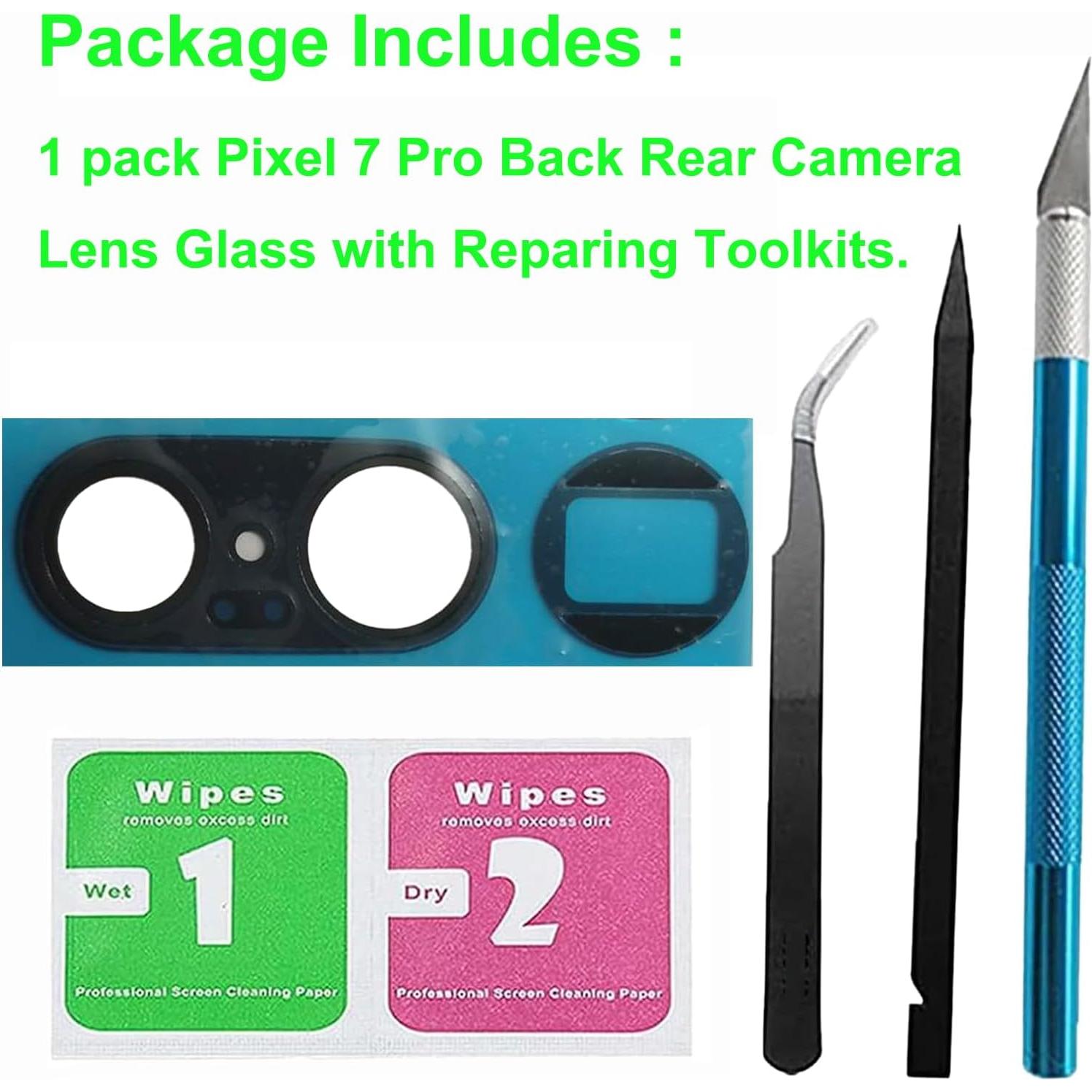 Cristal de Lente de Cámara Trasera Google Pixel 7 Pro con Adhesivo