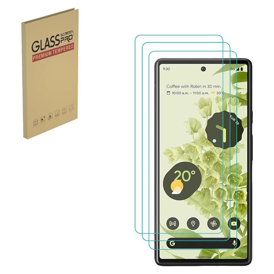 3 Protectores de Pantalla Vidrio Templado ZYHKJYL para Google Pixel 6