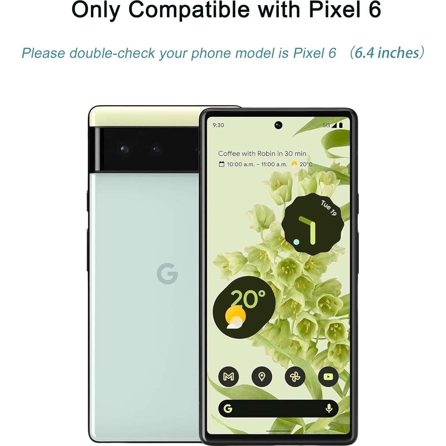 3 Protectores de Pantalla Vidrio Templado ZYHKJYL para Google Pixel 6