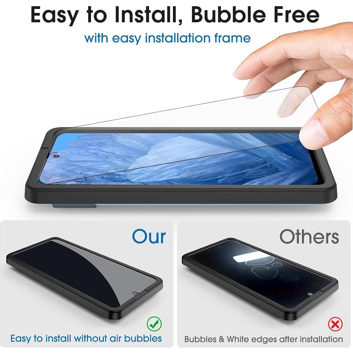 Protector de Pantalla Vidrio Templado amFilm para Google Pixel 8A