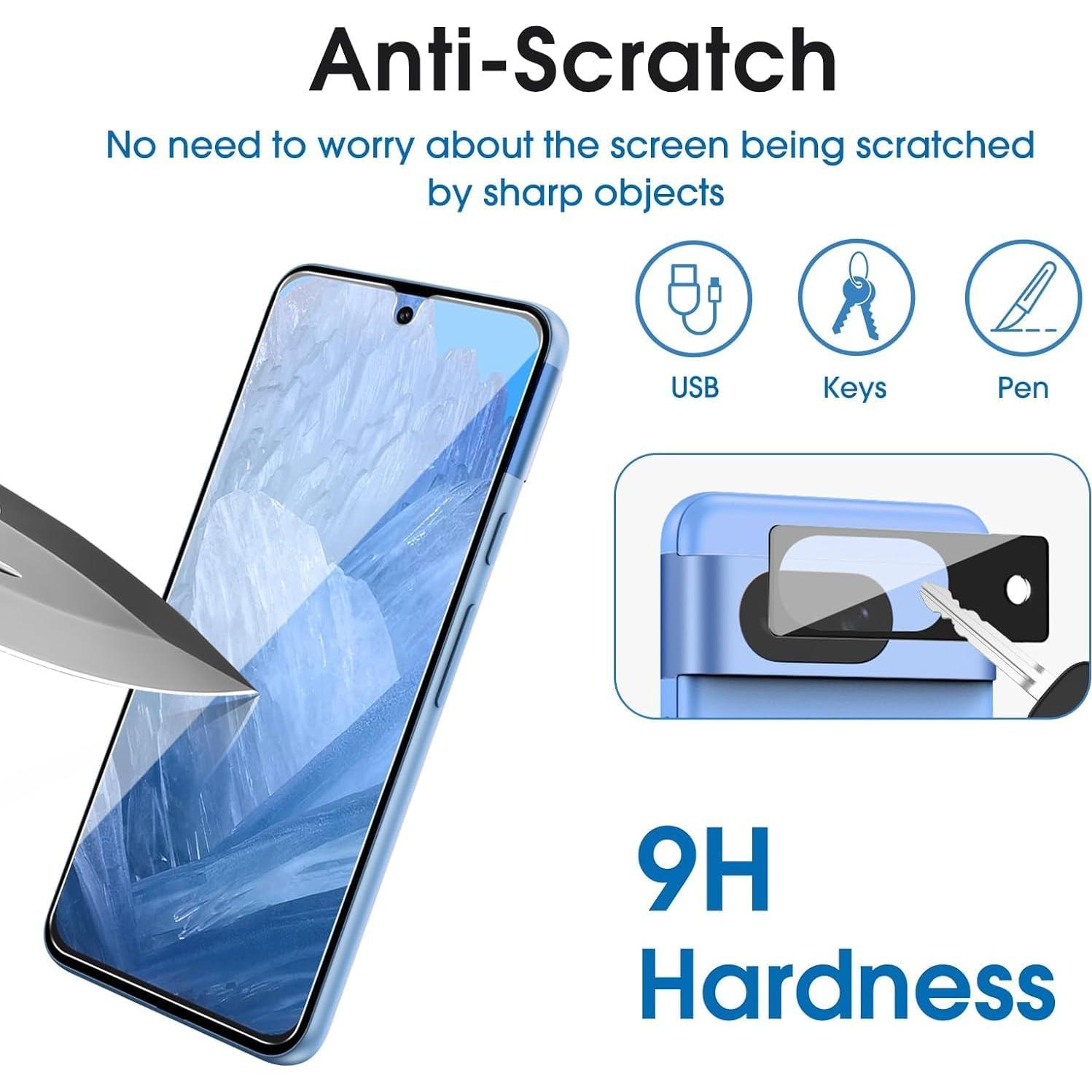 Protector de Pantalla Vidrio Templado amFilm para Google Pixel 8A