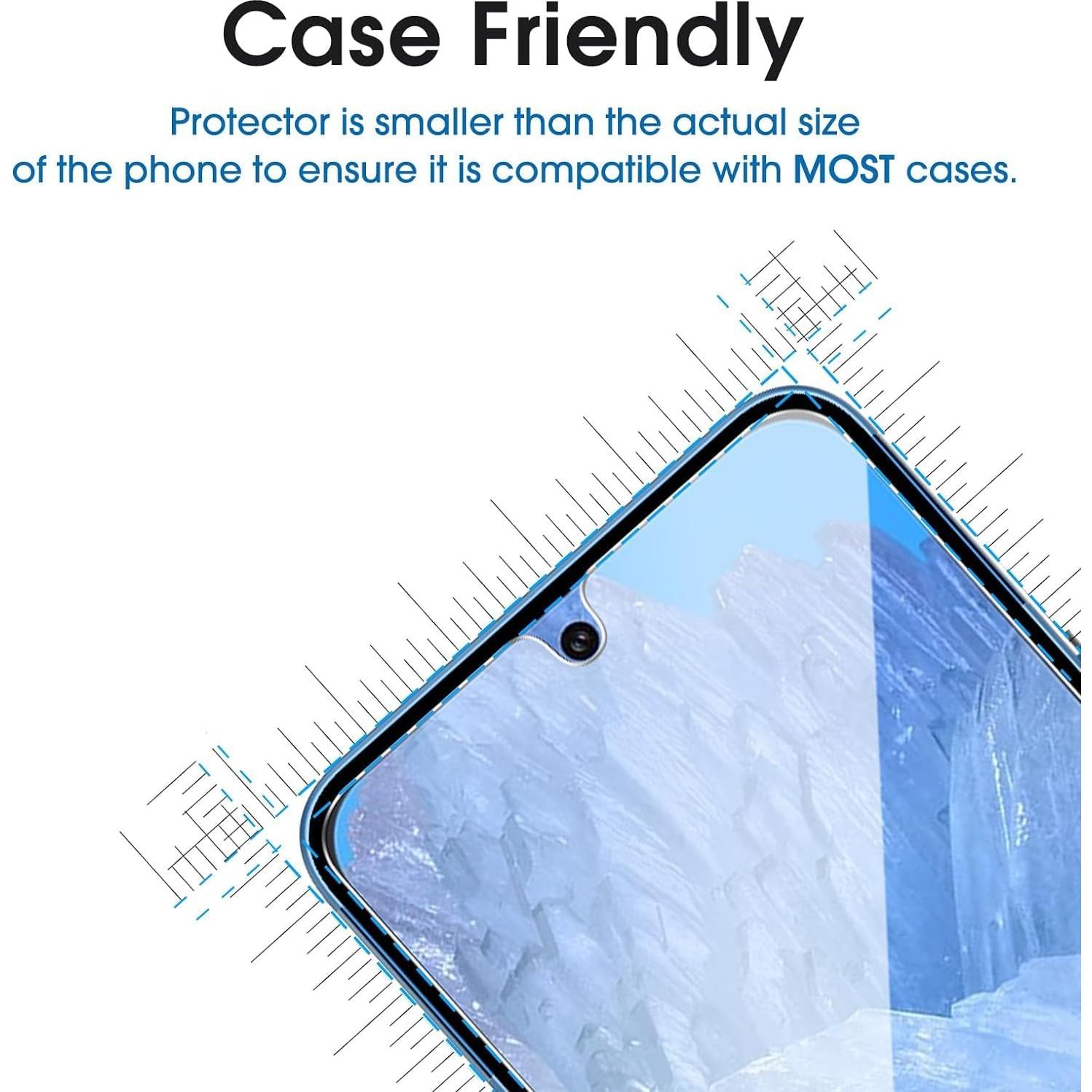 Protector de Pantalla Vidrio Templado amFilm para Google Pixel 8A