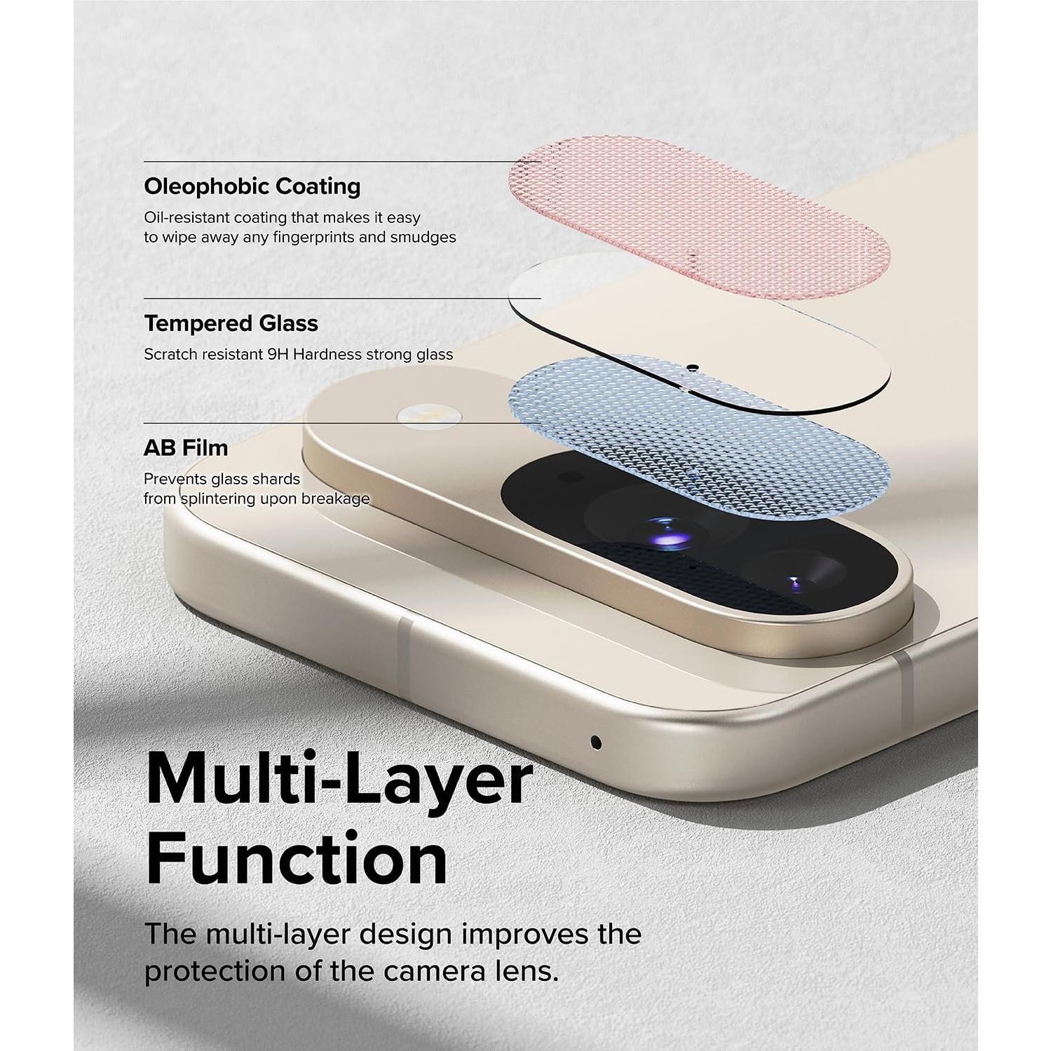 Protector de Lente de Cámara Ringke para Google Pixel 9 - Vidrio Templado