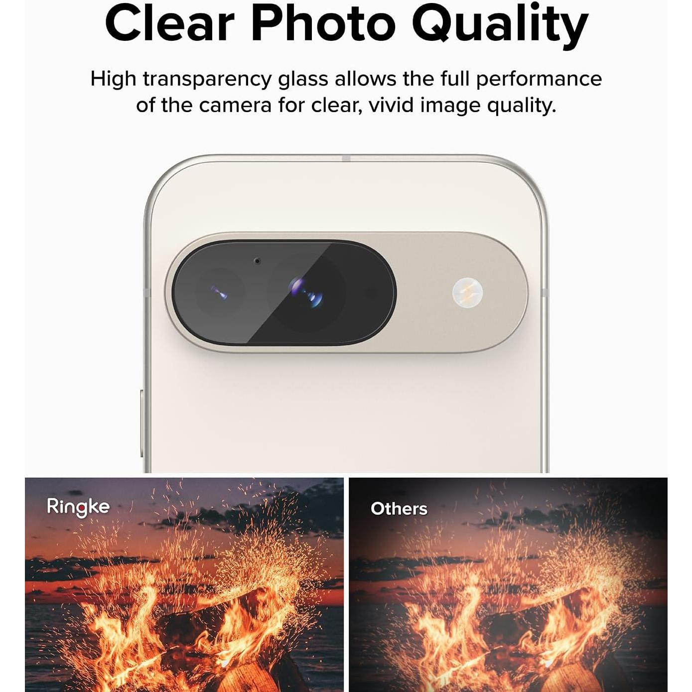 Protector de Lente de Cámara Ringke para Google Pixel 9 - Vidrio Templado