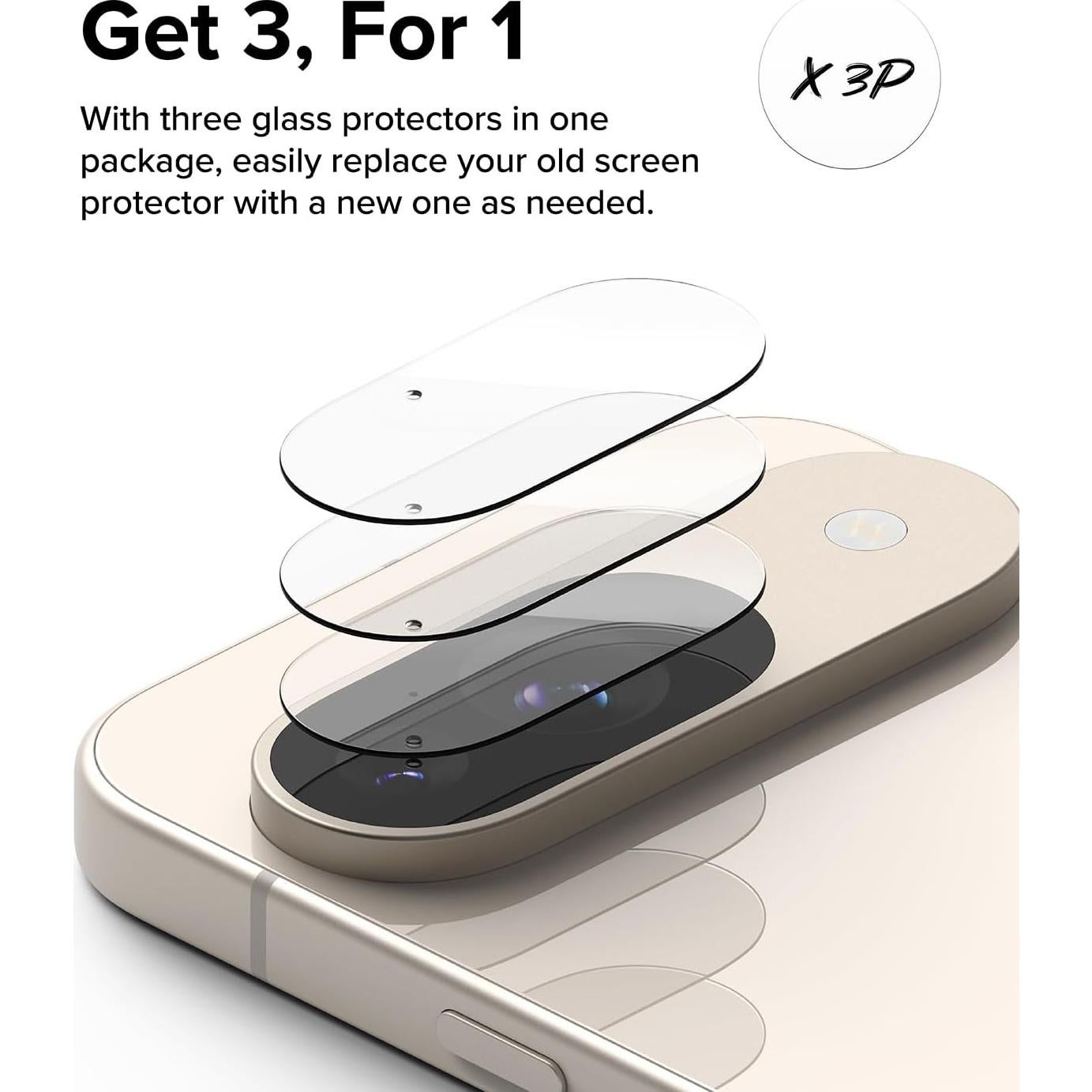 Protector de Lente de Cámara Ringke para Google Pixel 9 - Vidrio Templado