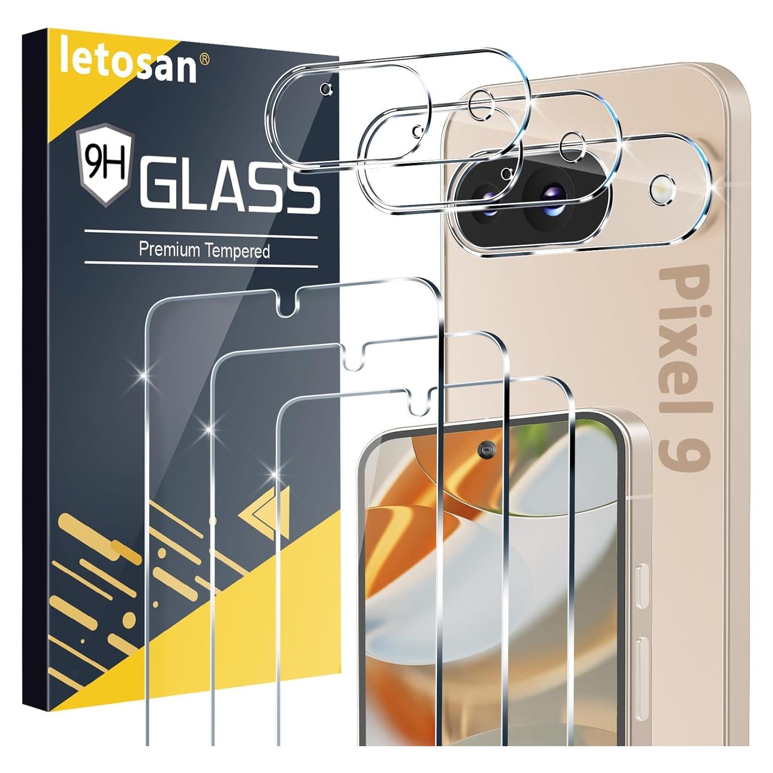 Paquete de 6 Protectores de Pantalla Vidrio Templado Google Pixel 9