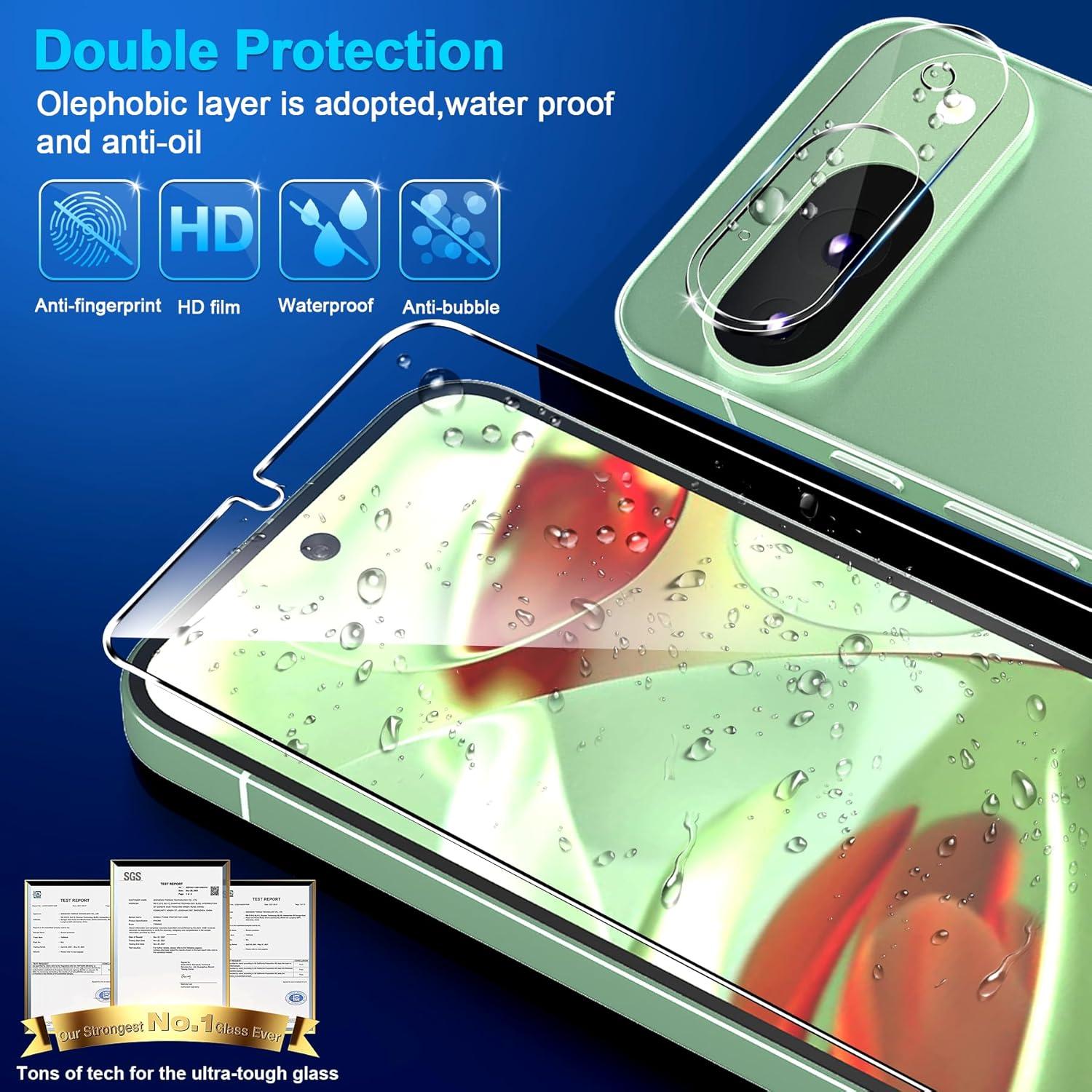 Paquete de 6 Protectores de Pantalla Vidrio Templado Google Pixel 9