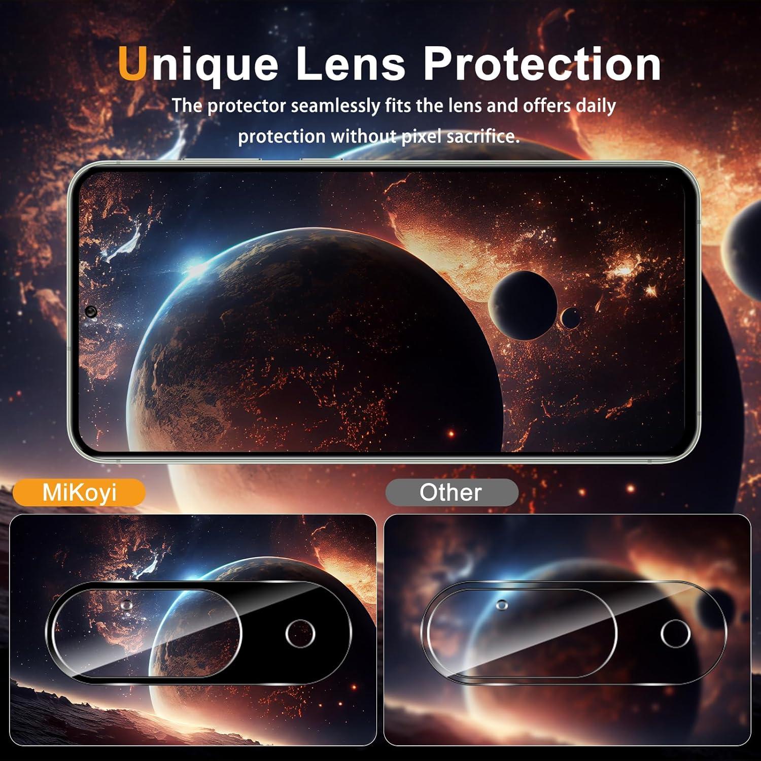 Protector de Pantalla Privado Mikoyi para Google Pixel 9 - 2x Vidrio Templado 9H + 2x Lente