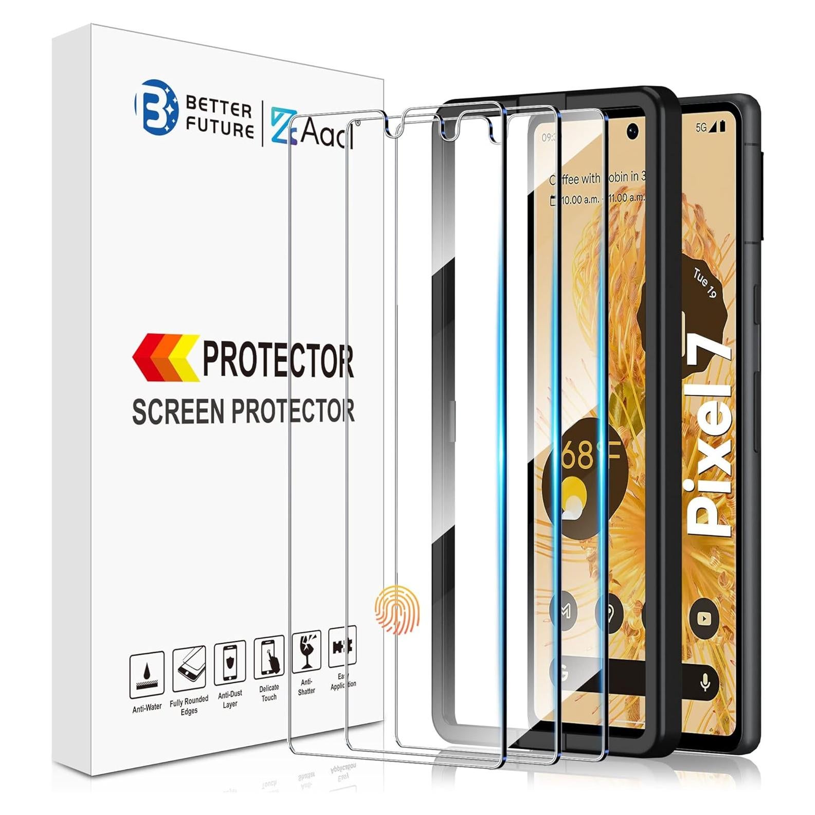 Protector de Pantalla Vidrio Templado AACL 9H para Google Pixel 7 - Paquete de 3
