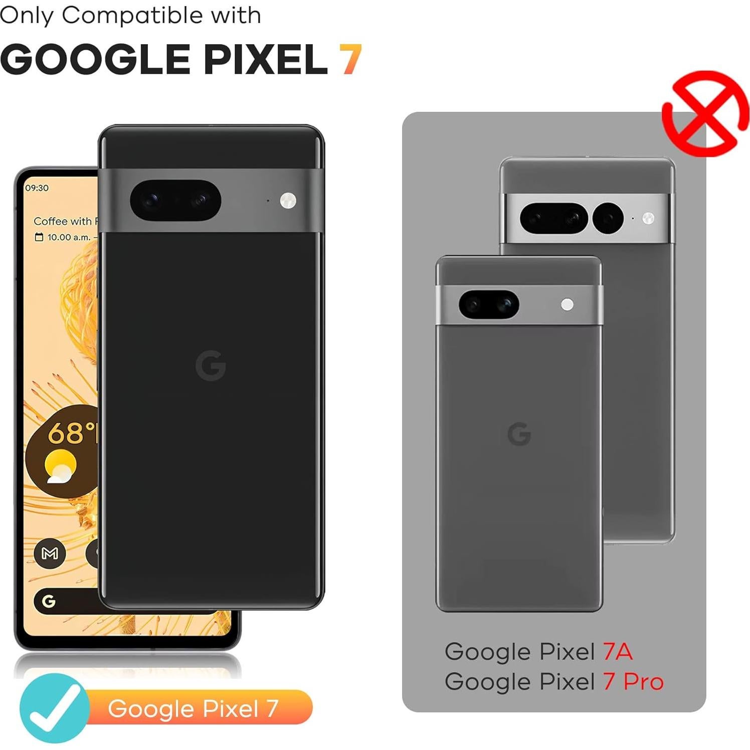 Protector de Pantalla Vidrio Templado AACL 9H para Google Pixel 7 - Paquete de 3