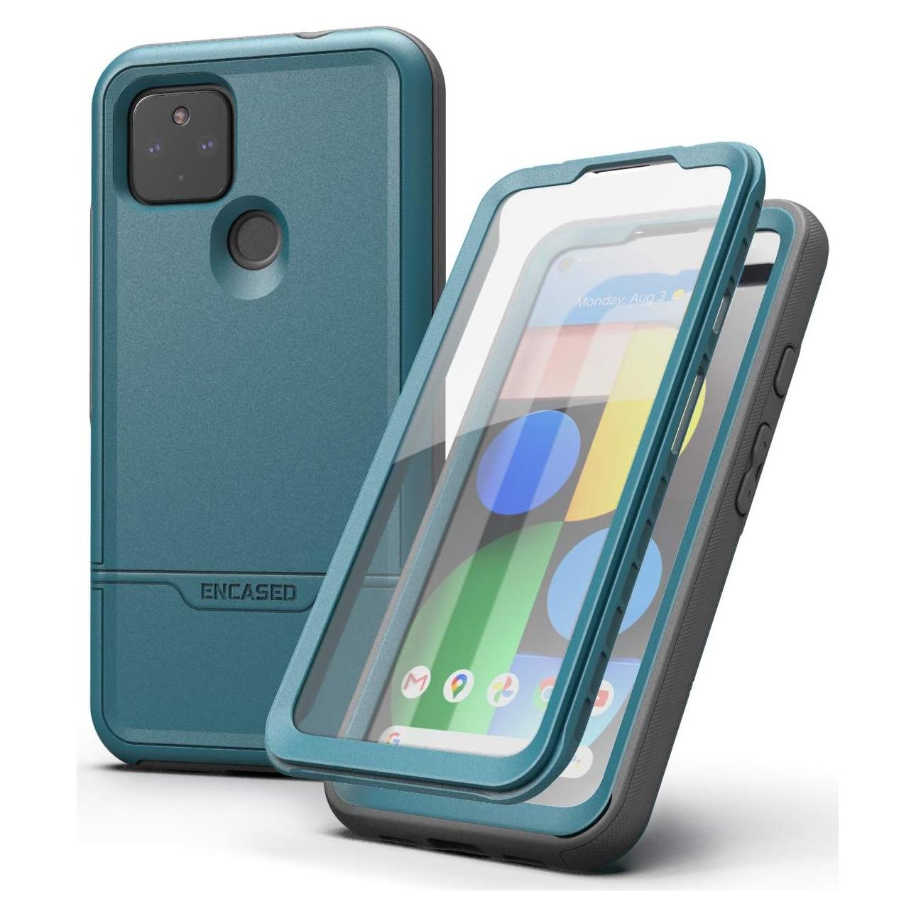 Funda Protectora Encased RebelShield para Google Pixel 4a 5G - Azul