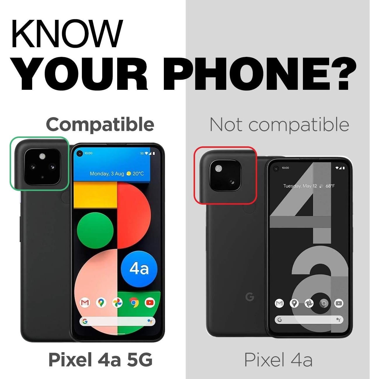 Funda Protectora Encased RebelShield para Google Pixel 4a 5G - Azul