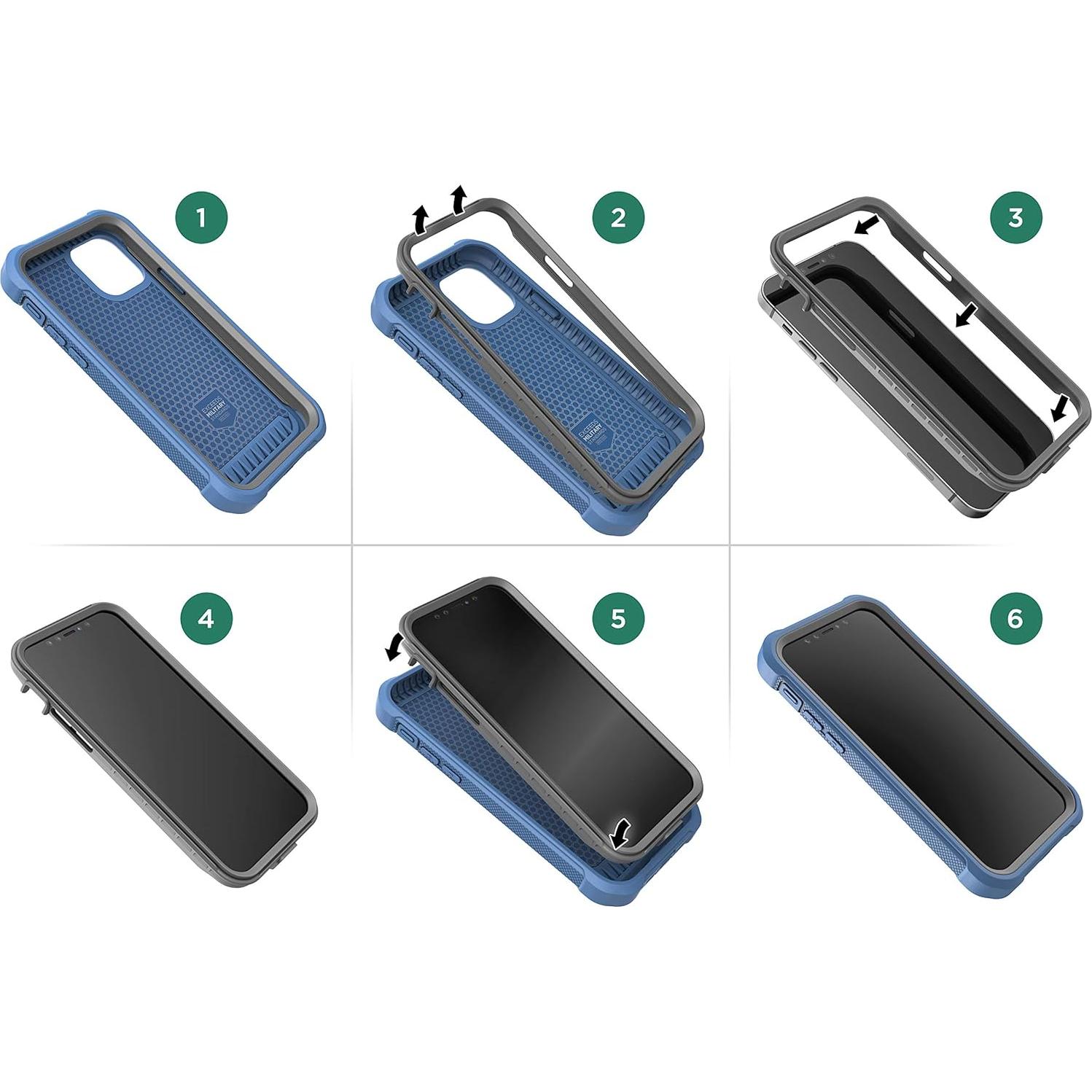 Funda Protectora Encased RebelShield para Google Pixel 4a 5G - Azul