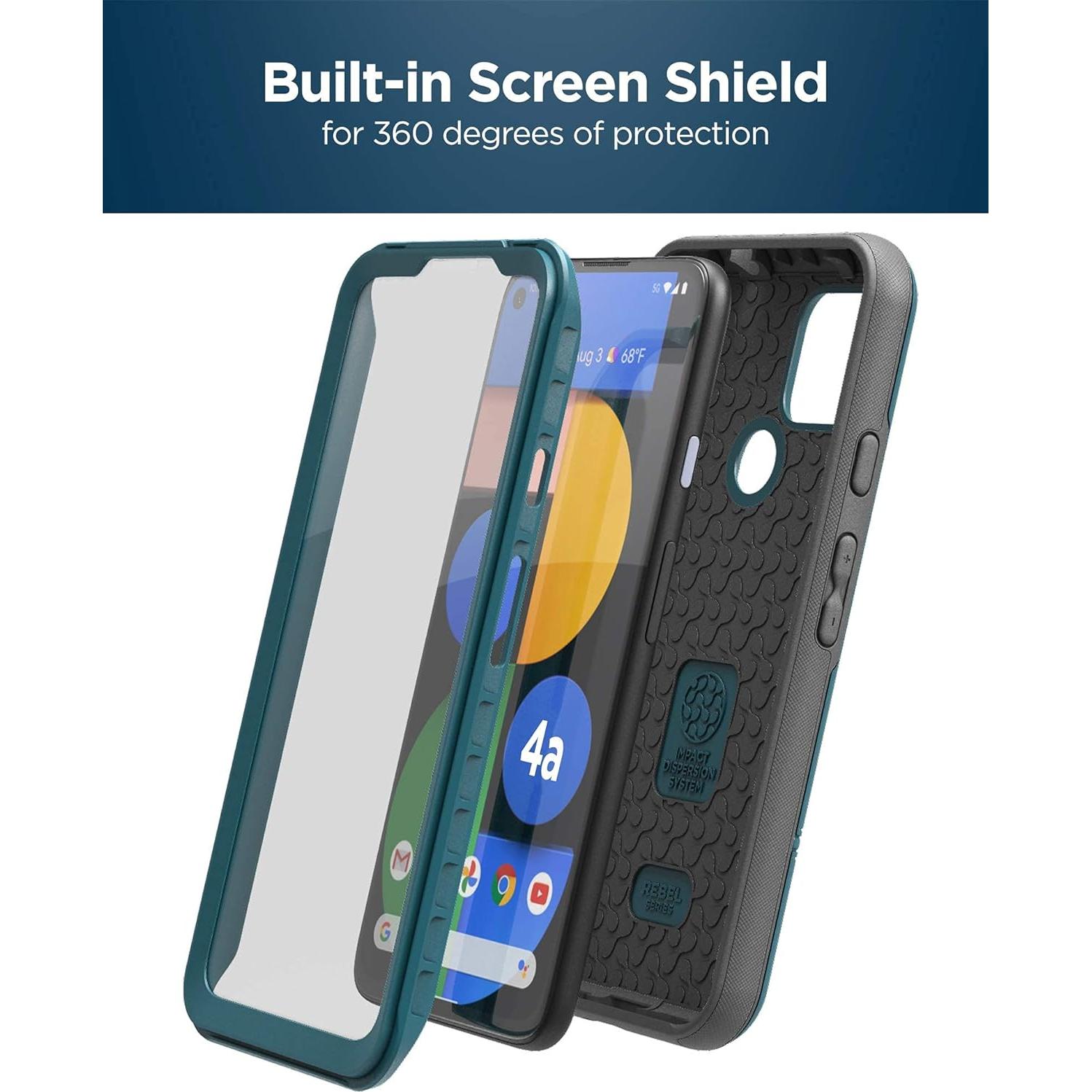 Funda Protectora Encased RebelShield para Google Pixel 4a 5G - Azul