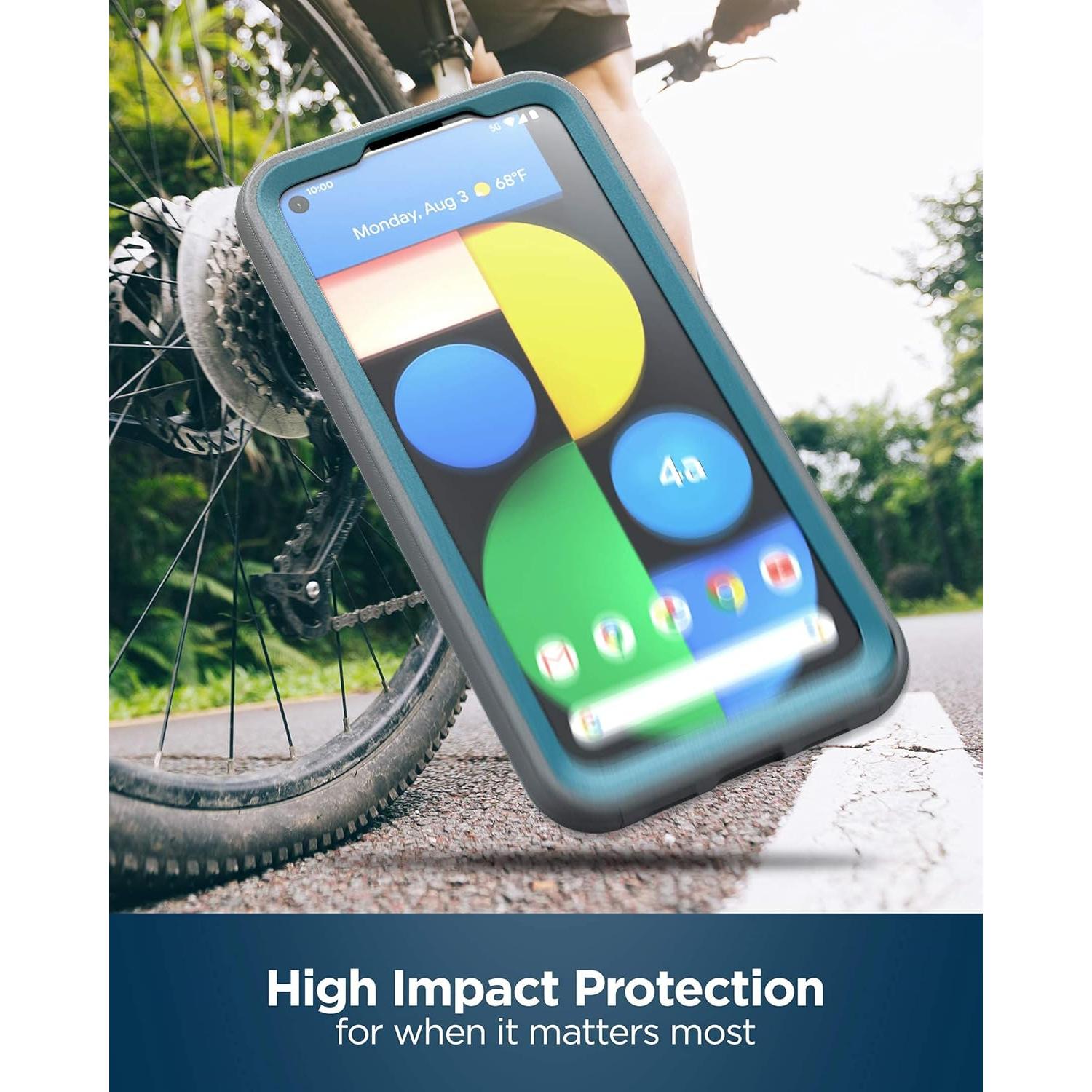 Funda Protectora Encased RebelShield para Google Pixel 4a 5G - Azul